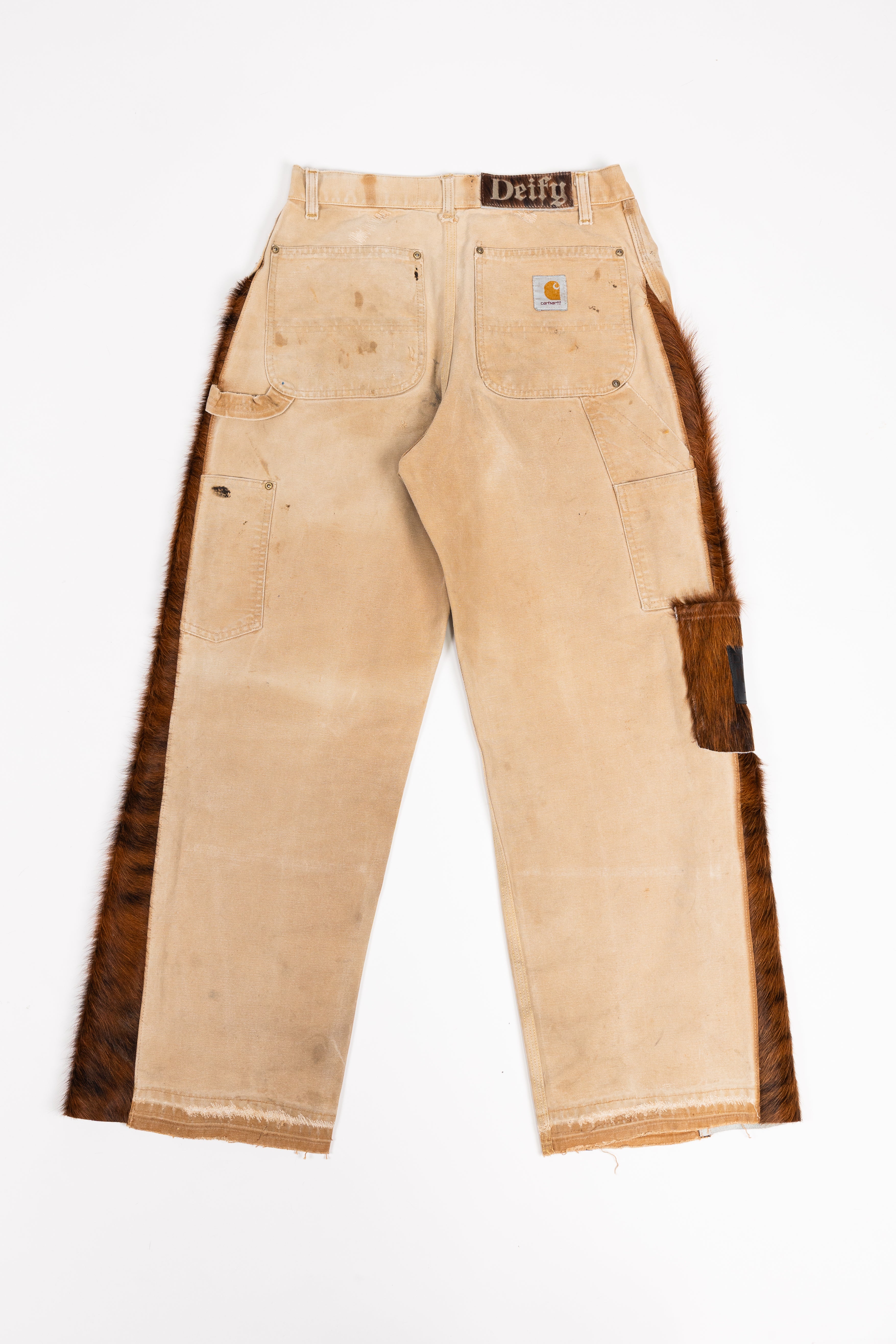 *Deify Cowhide Flare Carpenter Pants