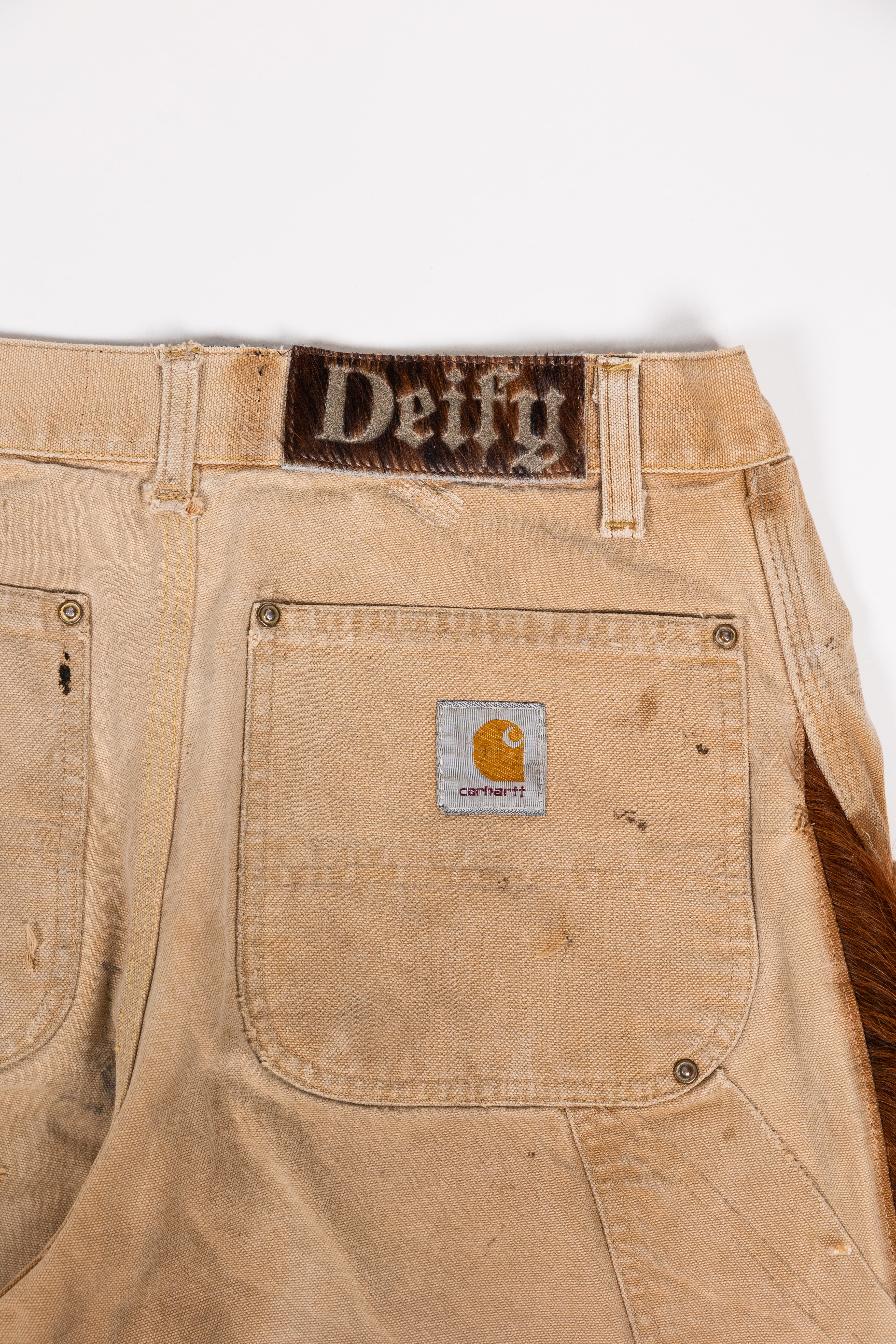 *Deify Cowhide Flare Carpenter Pants