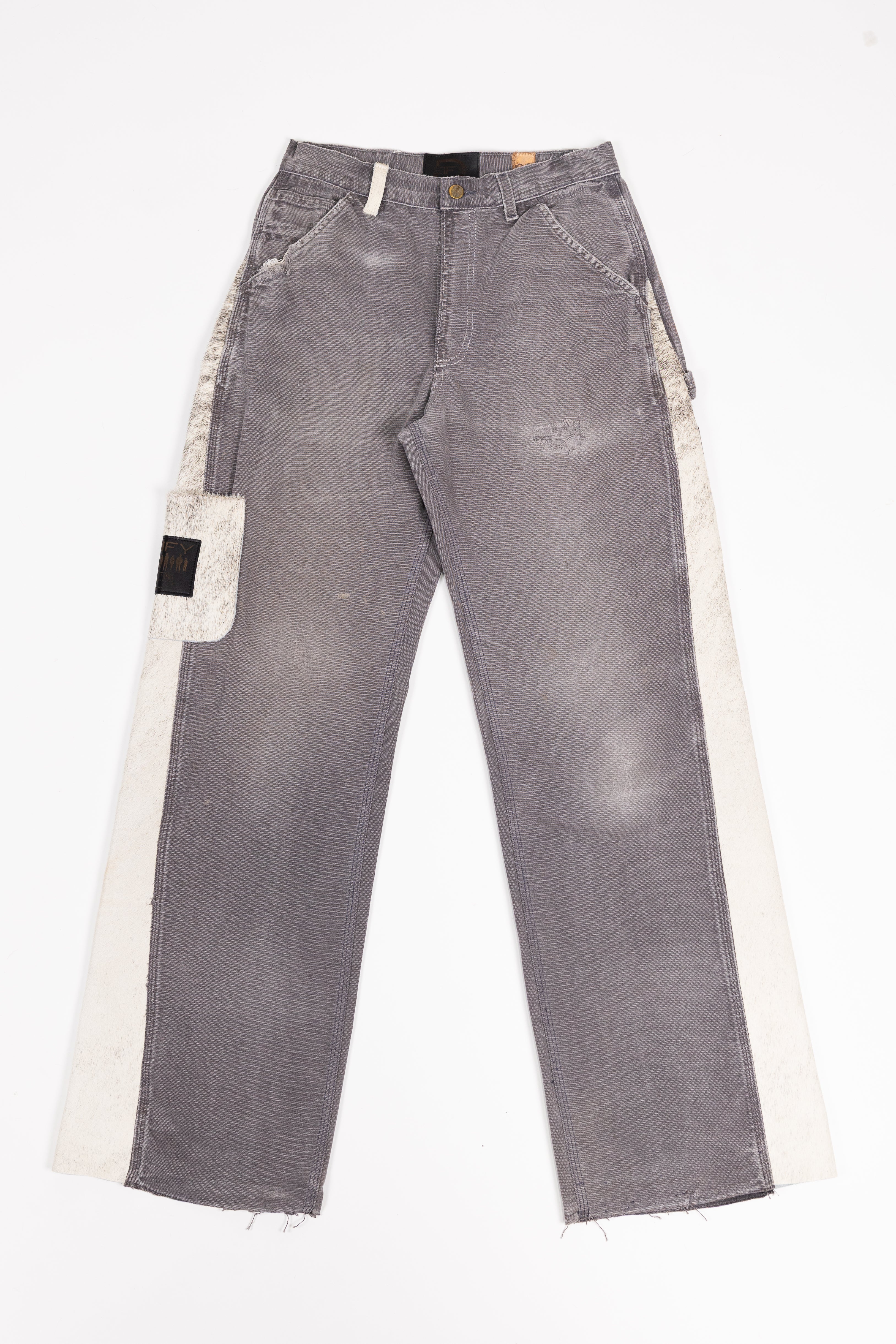 *Deify Cowhide Flare Carpenter Pants