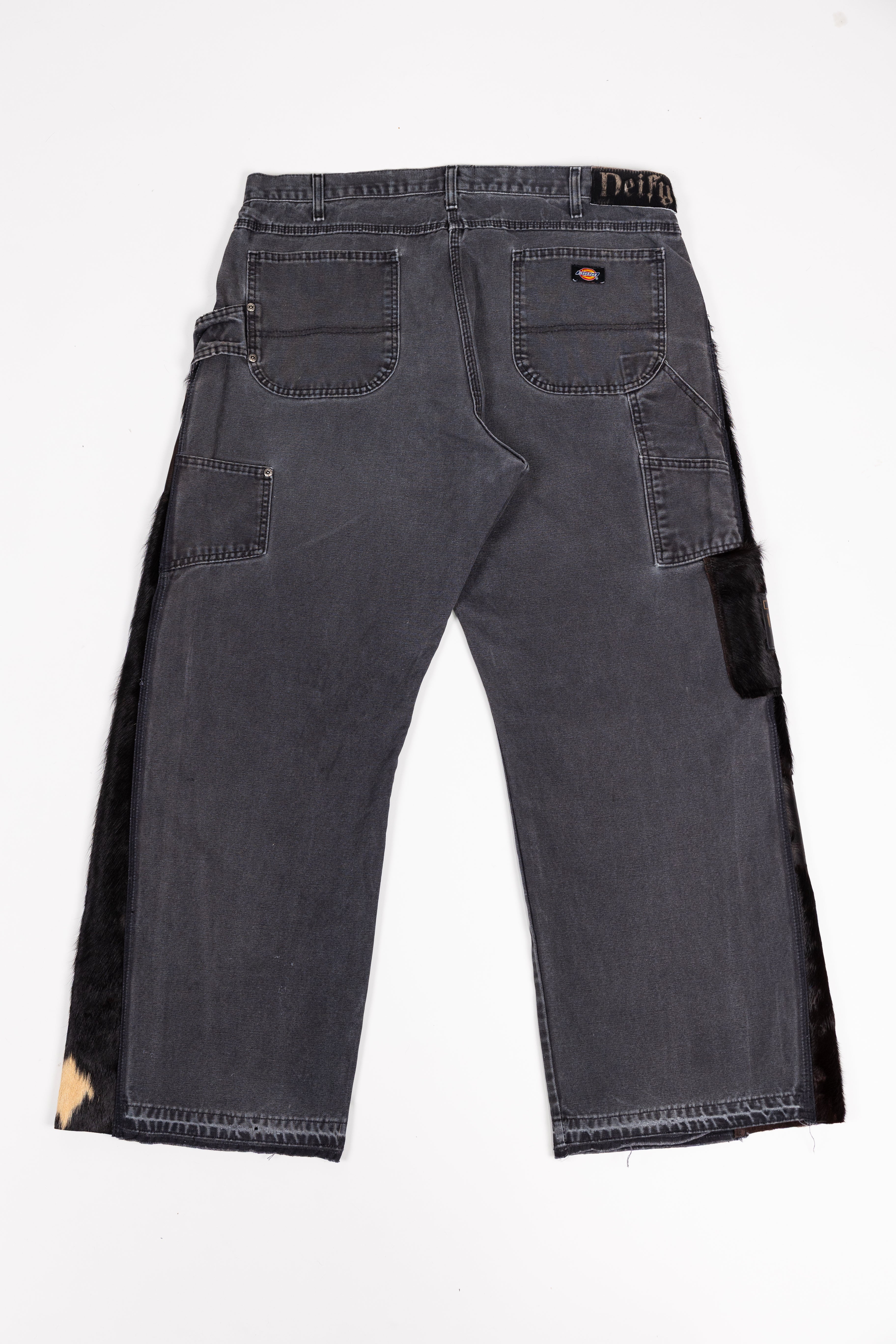 *Deify Cowhide Flare Carpenter Pants