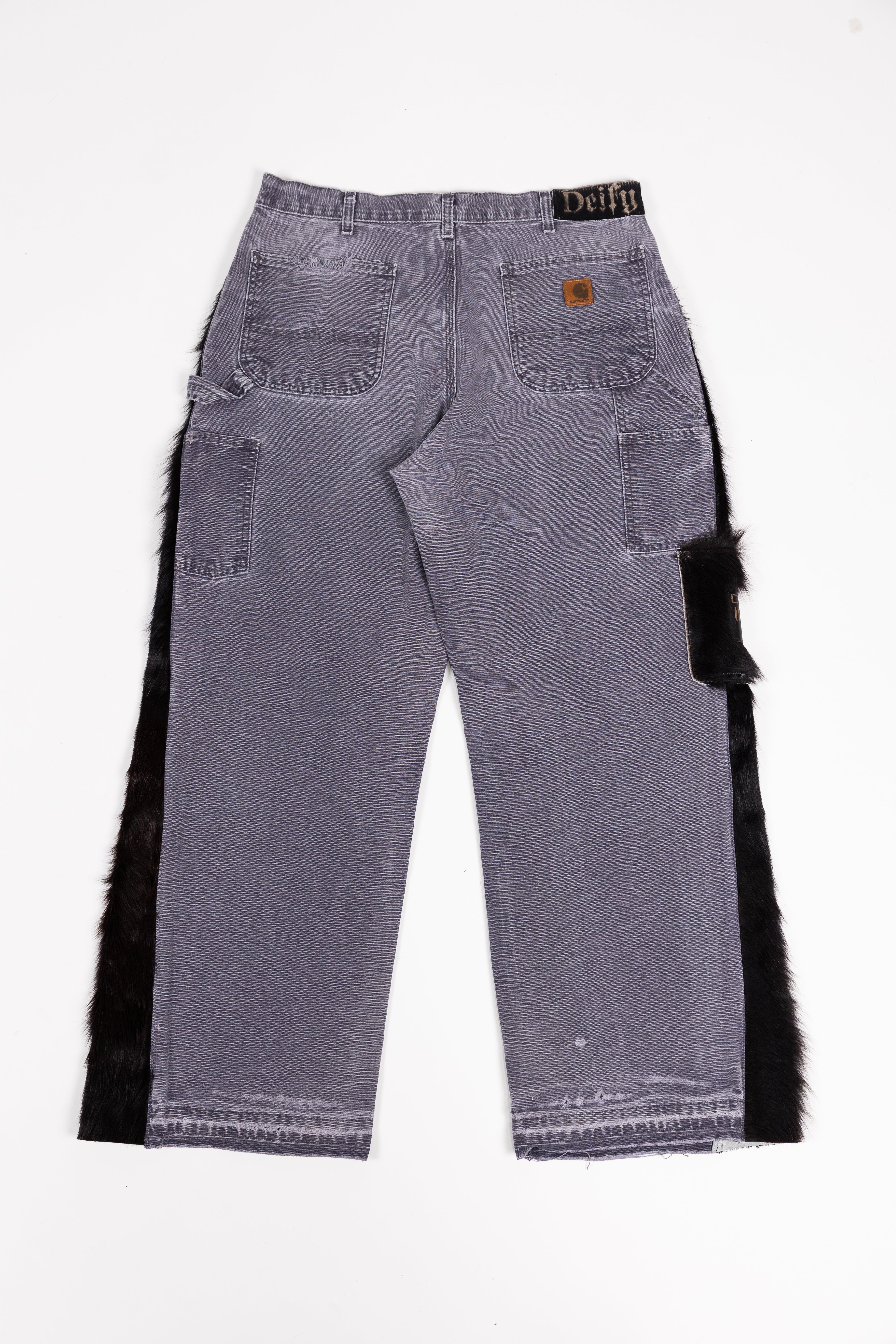 *Deify Cowhide Flare Carpenter Pants