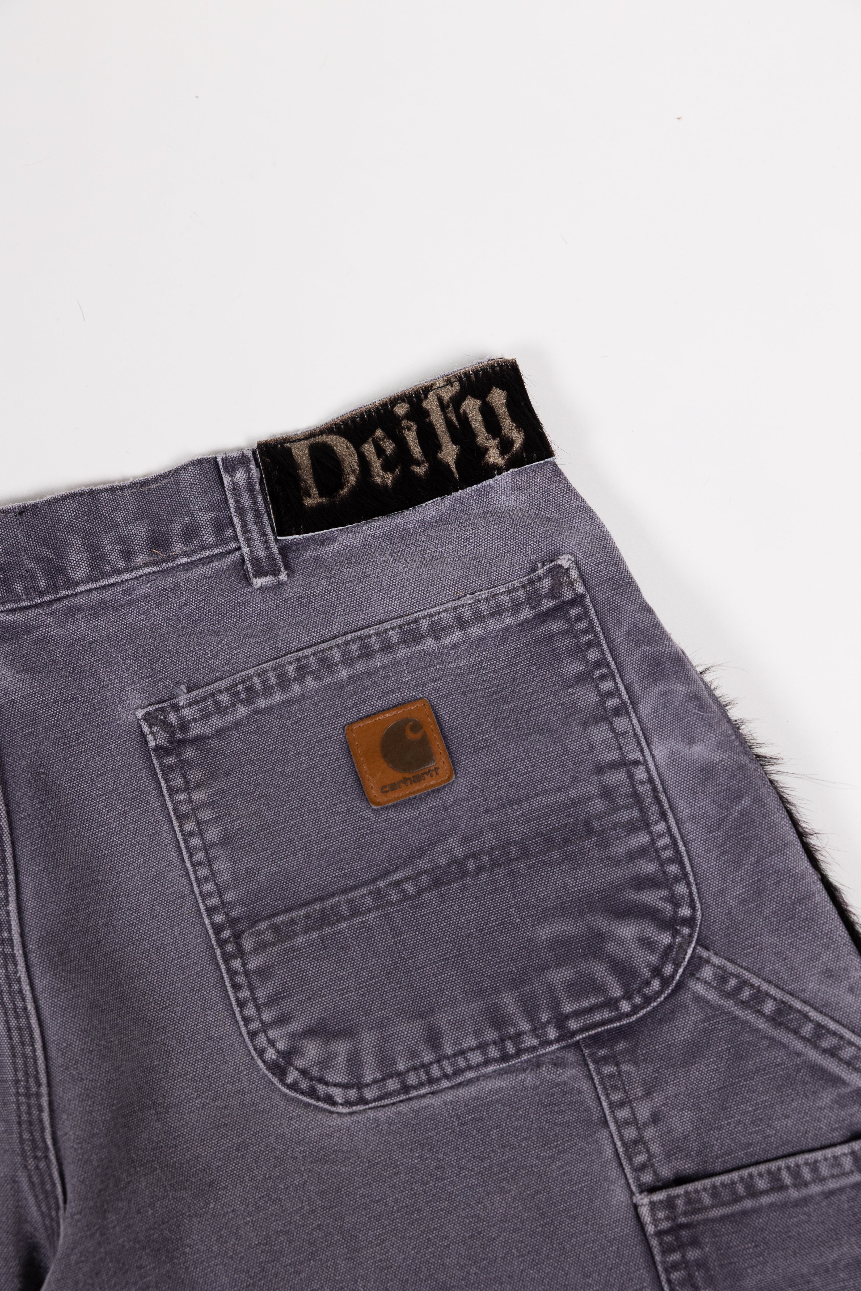 *Deify Cowhide Flare Carpenter Pants