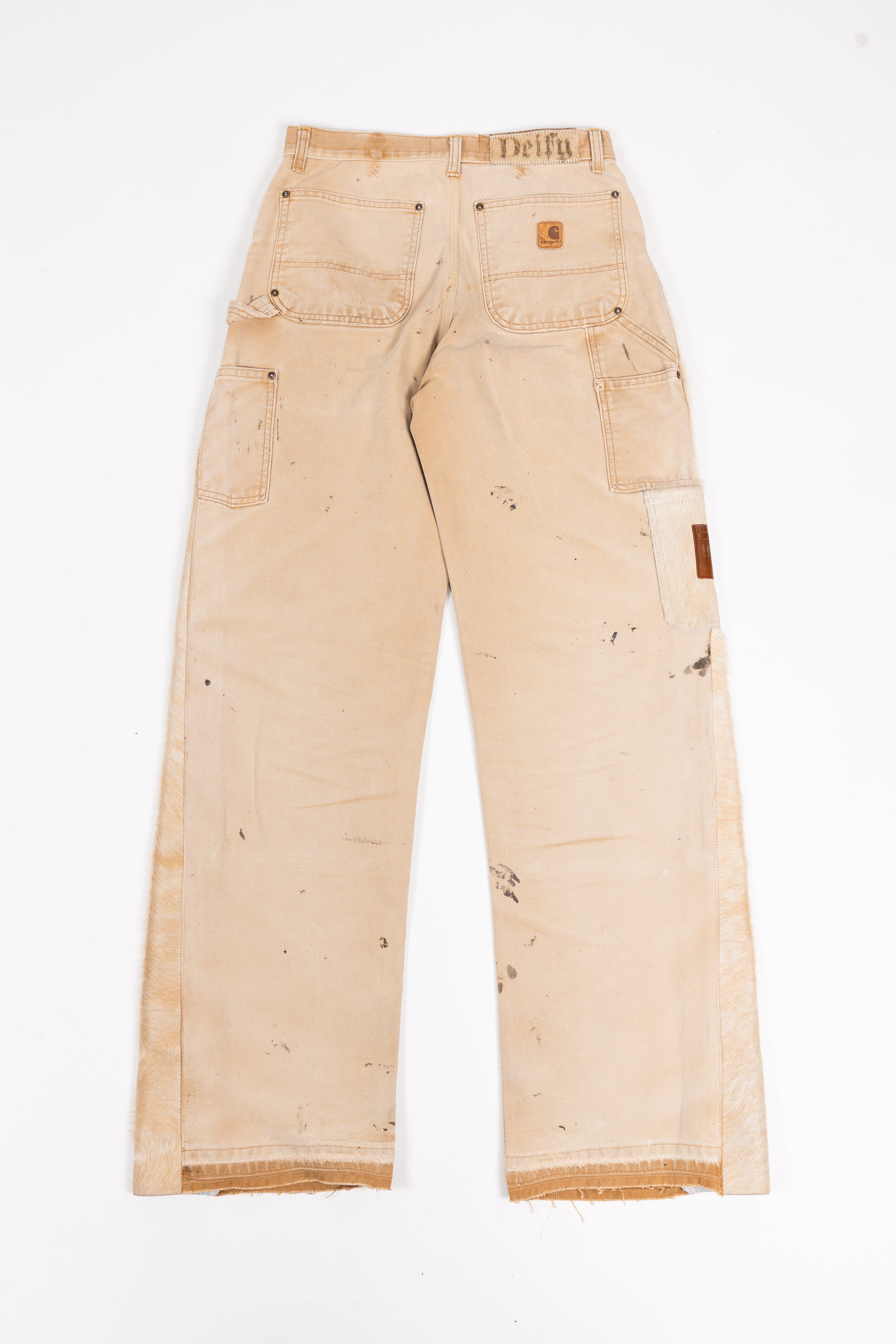 *Deify Cowhide Flare Carpenter Pants