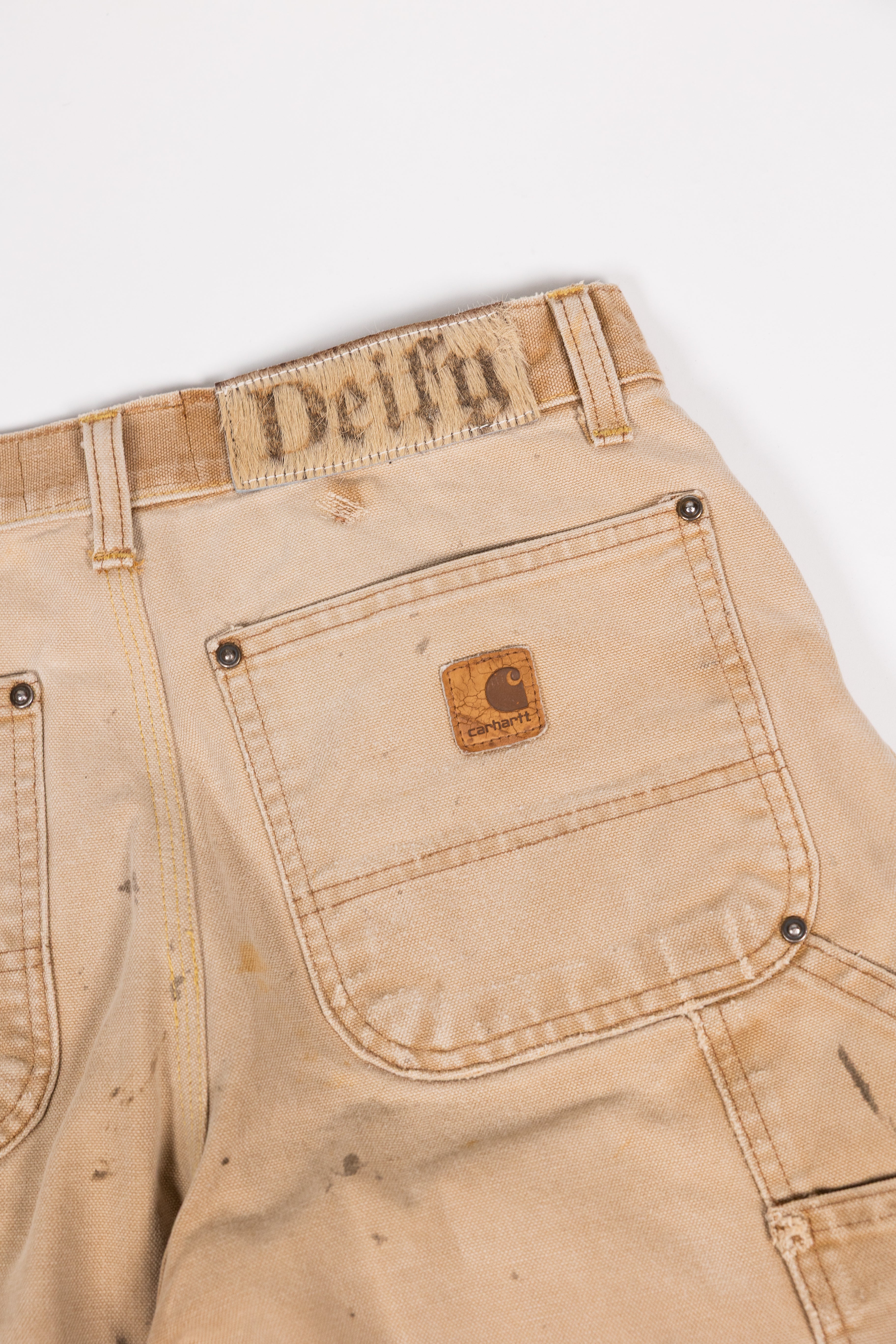 *Deify Cowhide Flare Carpenter Pants