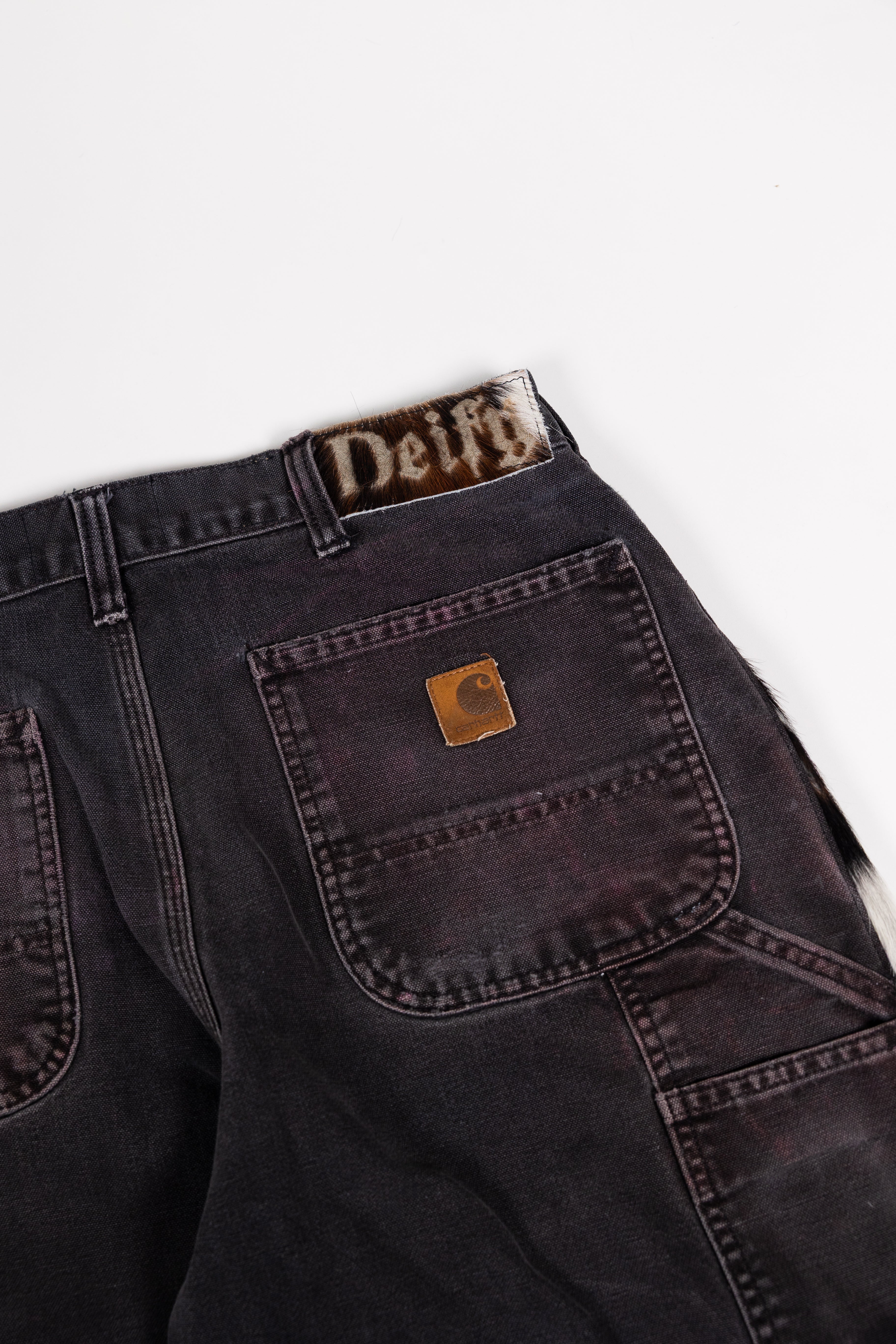 *Deify Cowhide Flare Carpenter Pants