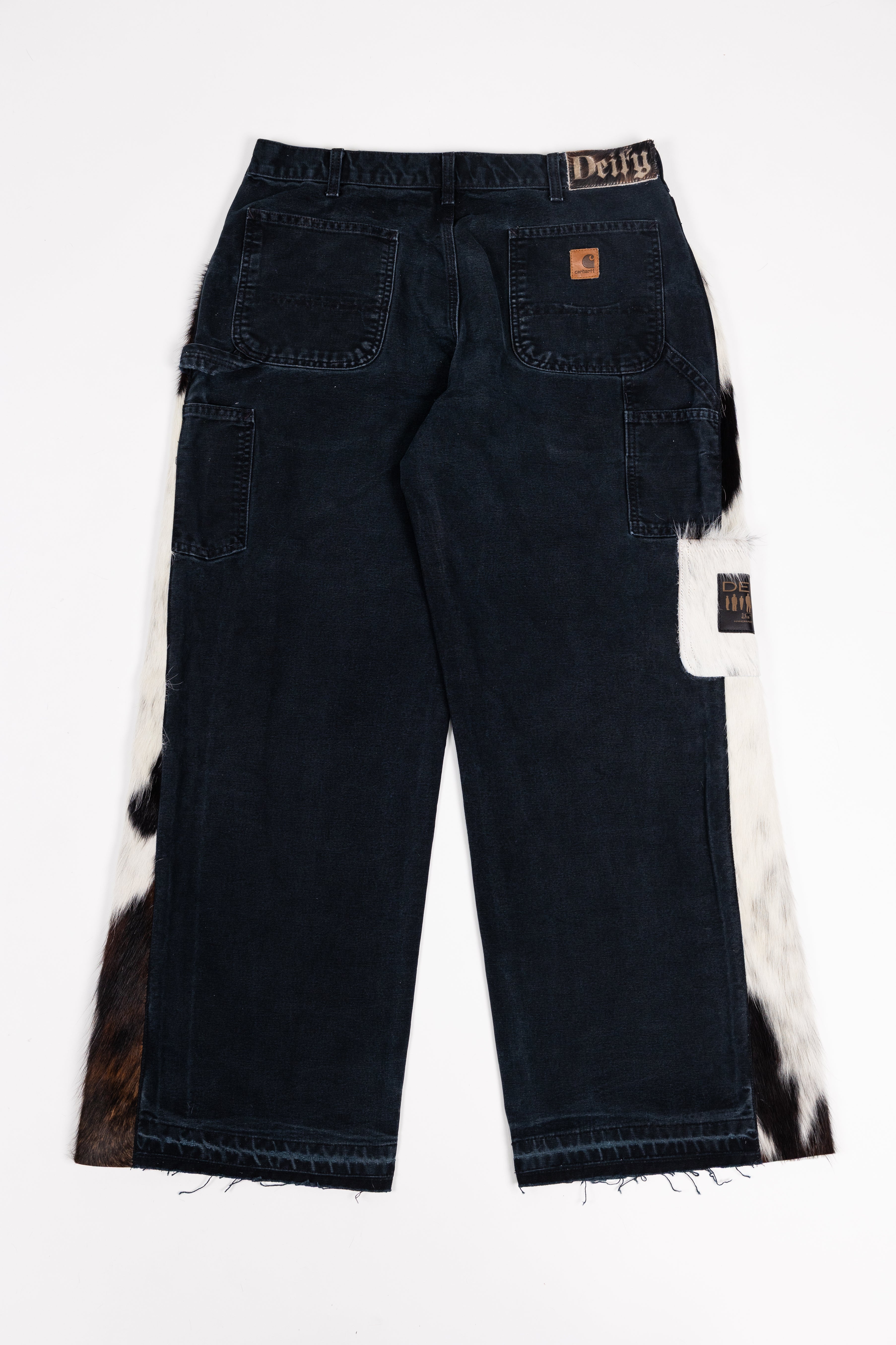 *Deify Cowhide Flare Carpenter Pants