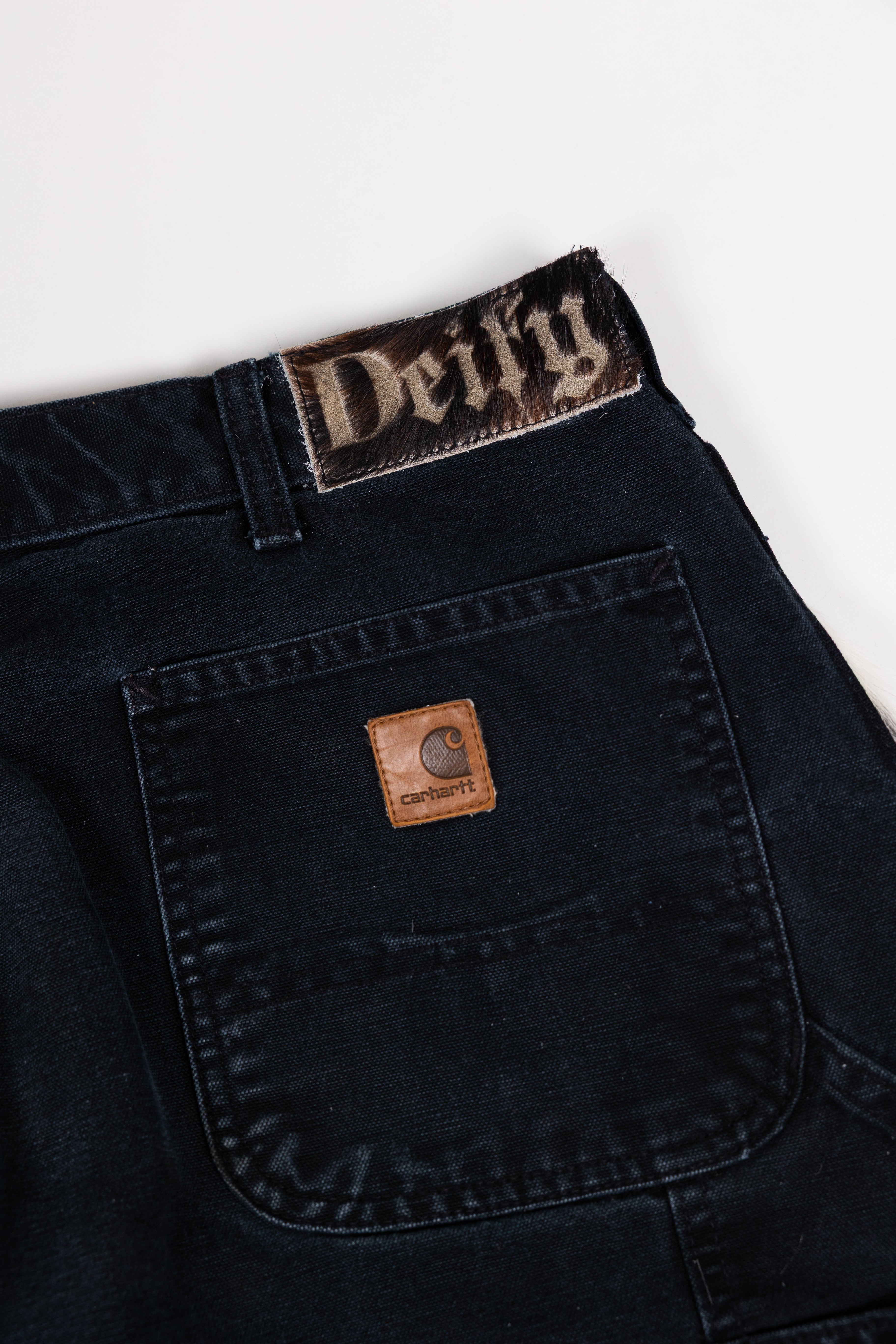 *Deify Cowhide Flare Carpenter Pants