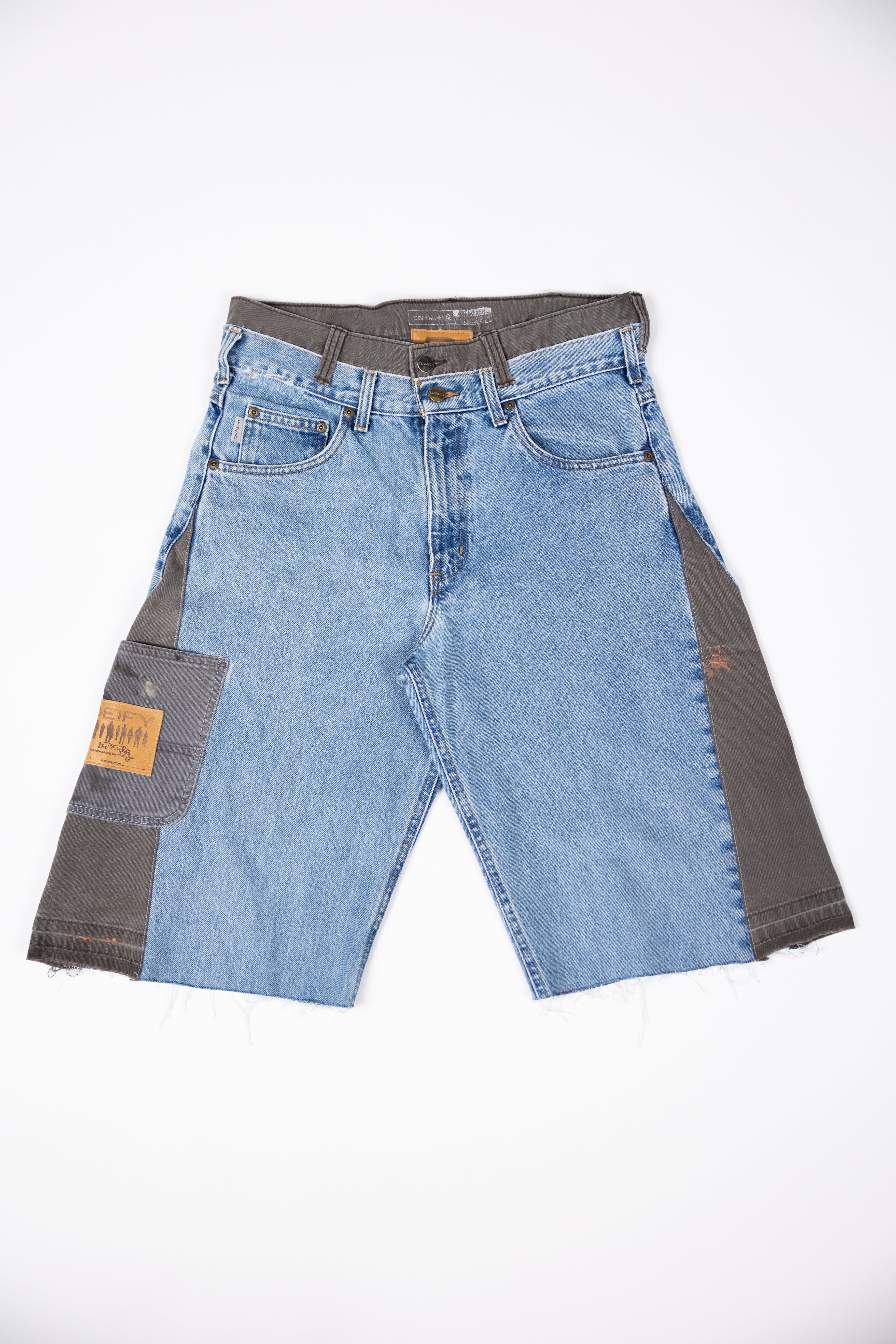 *Deify Double Waist Flare Shorts