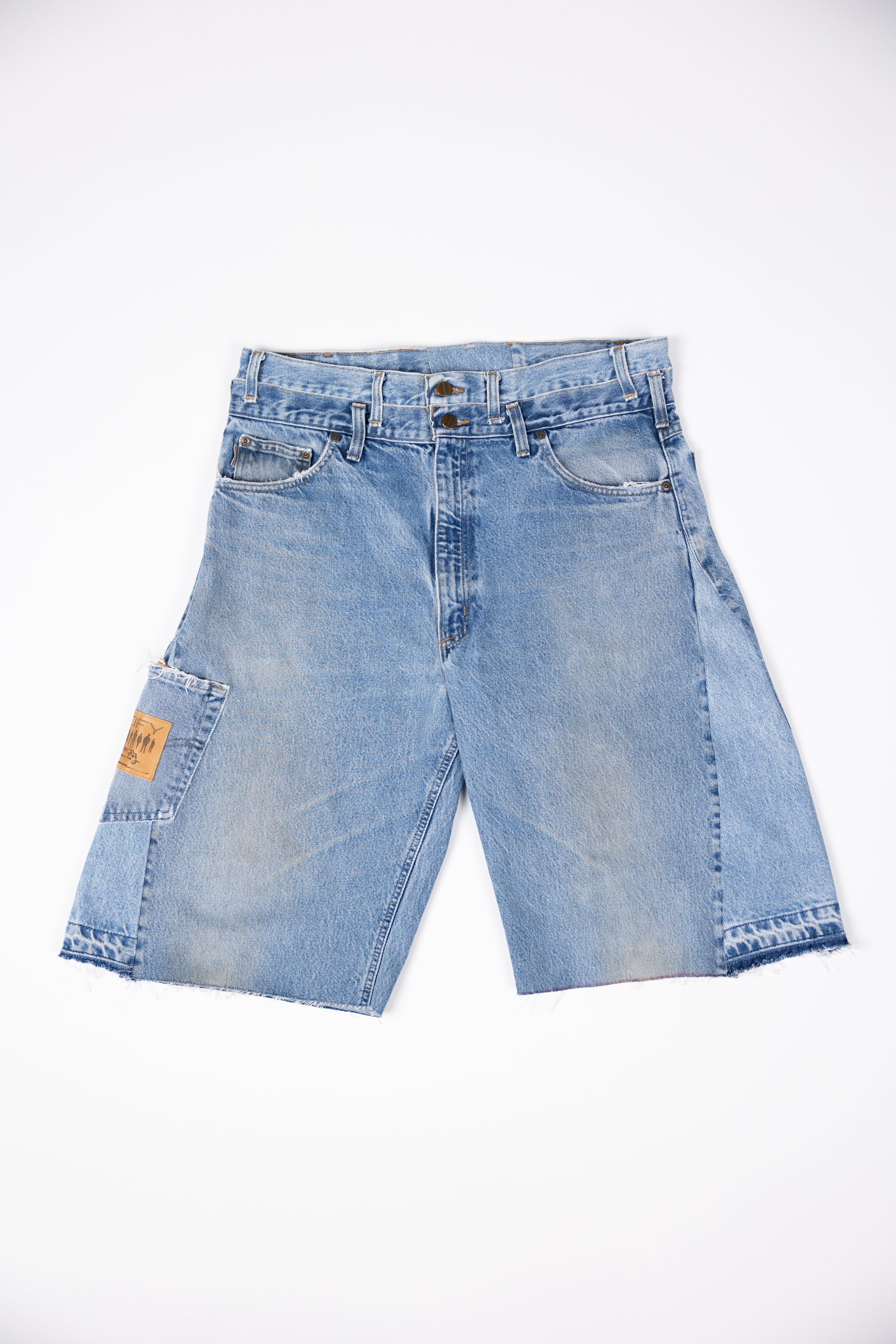 *Deify Double Waist Flare Shorts