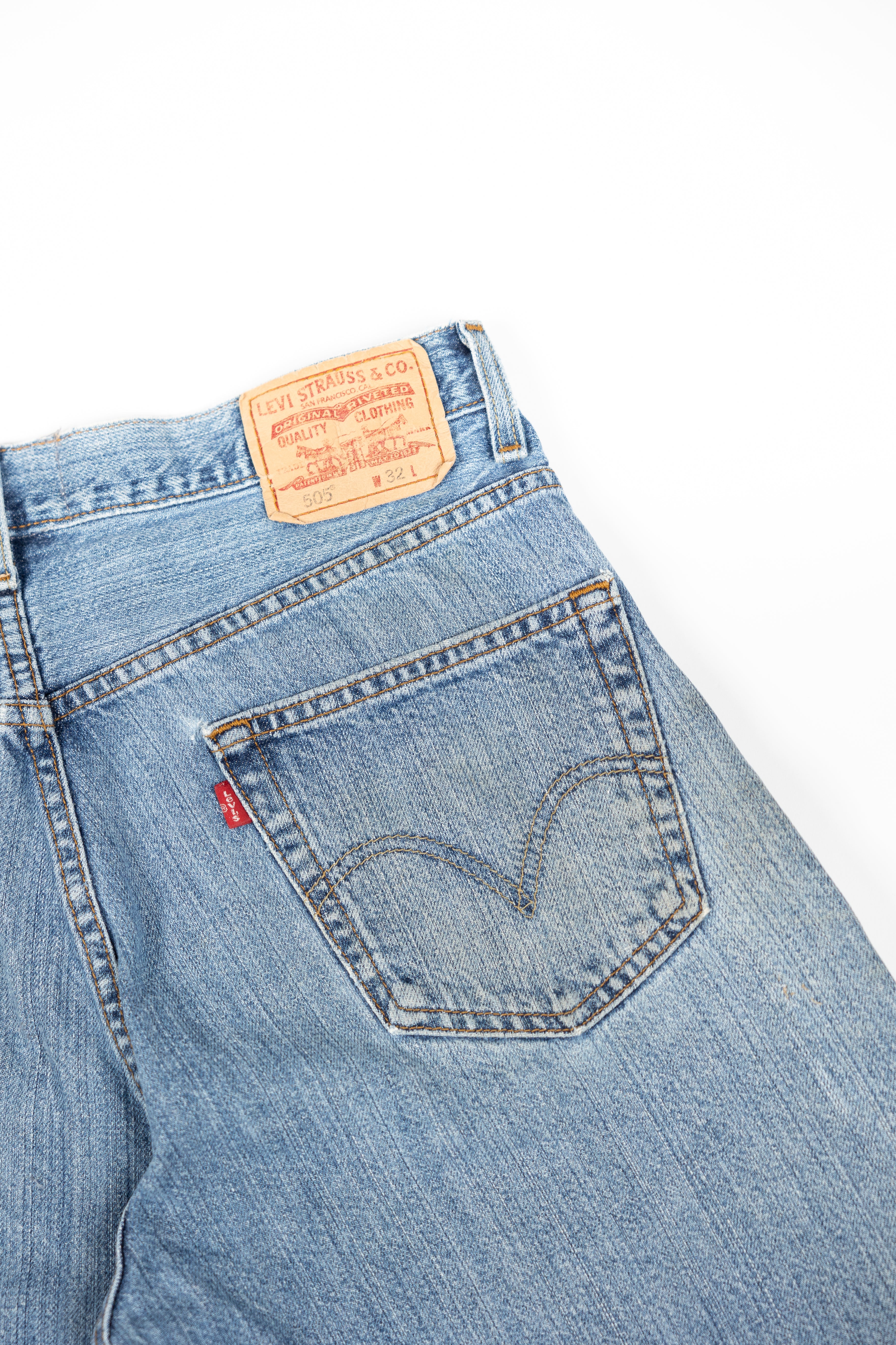 *Deify Cowhide Flare Denim Shorts