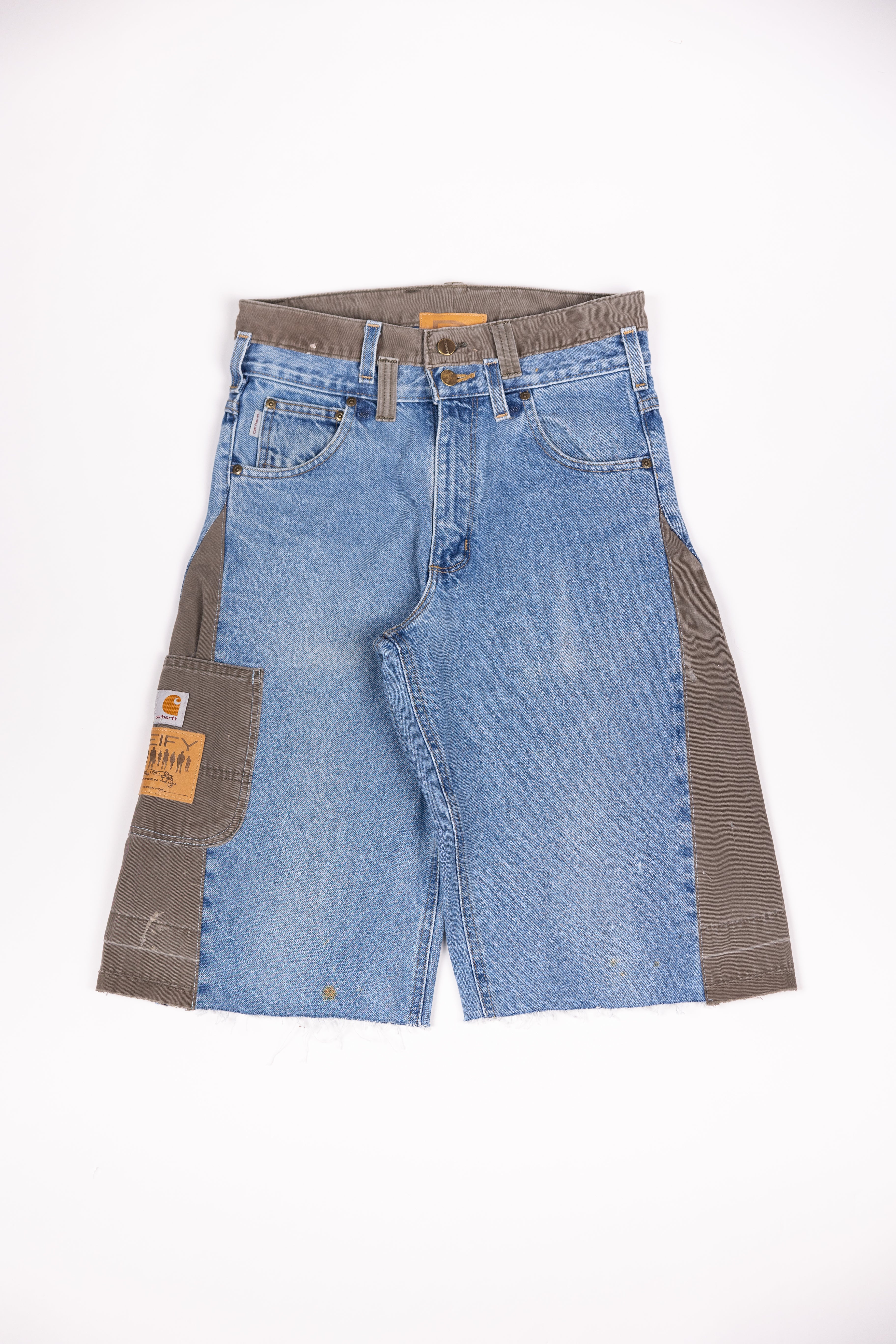 *Deify Double Waist Flare Shorts