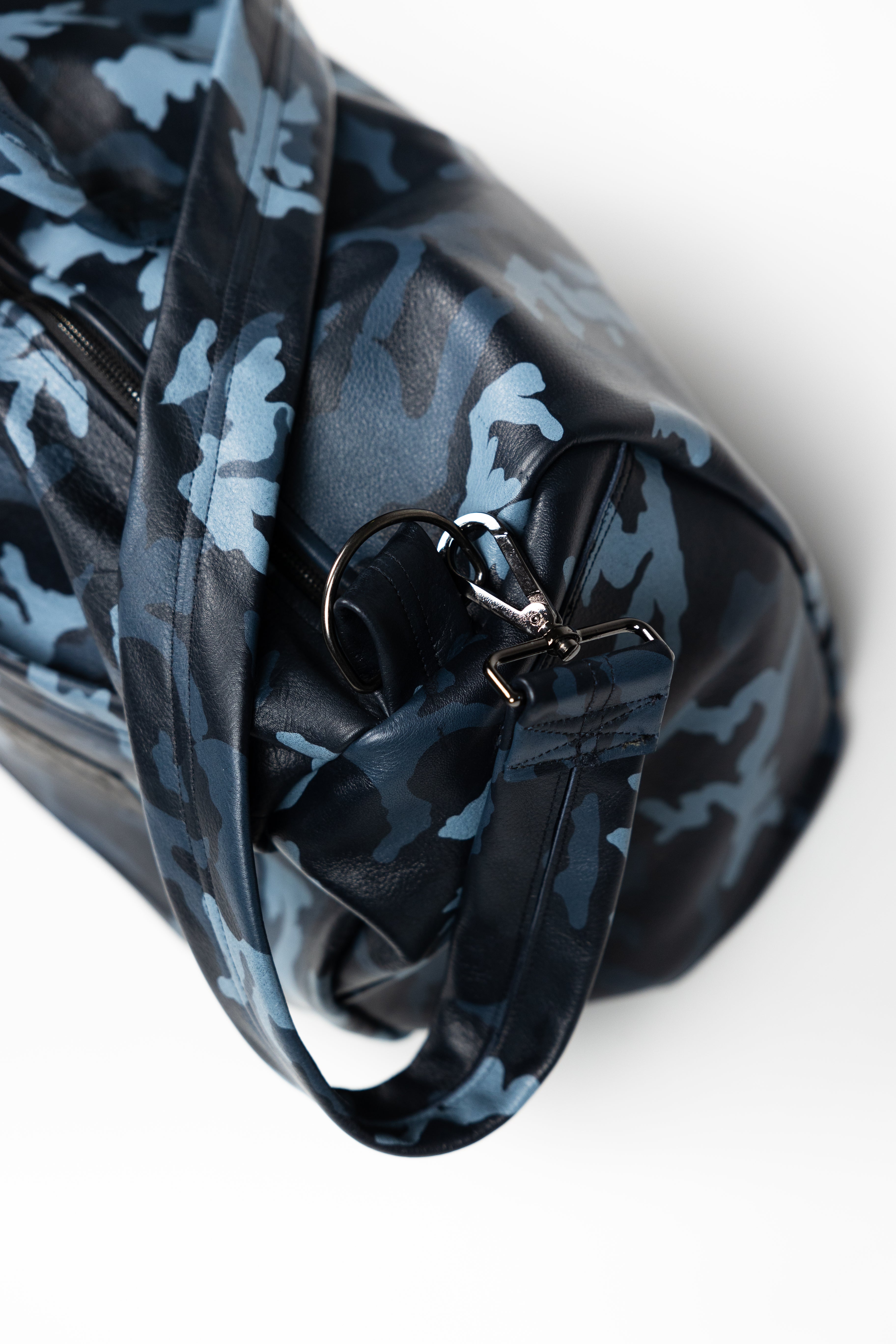Deify Camo Leather Duffle Bag