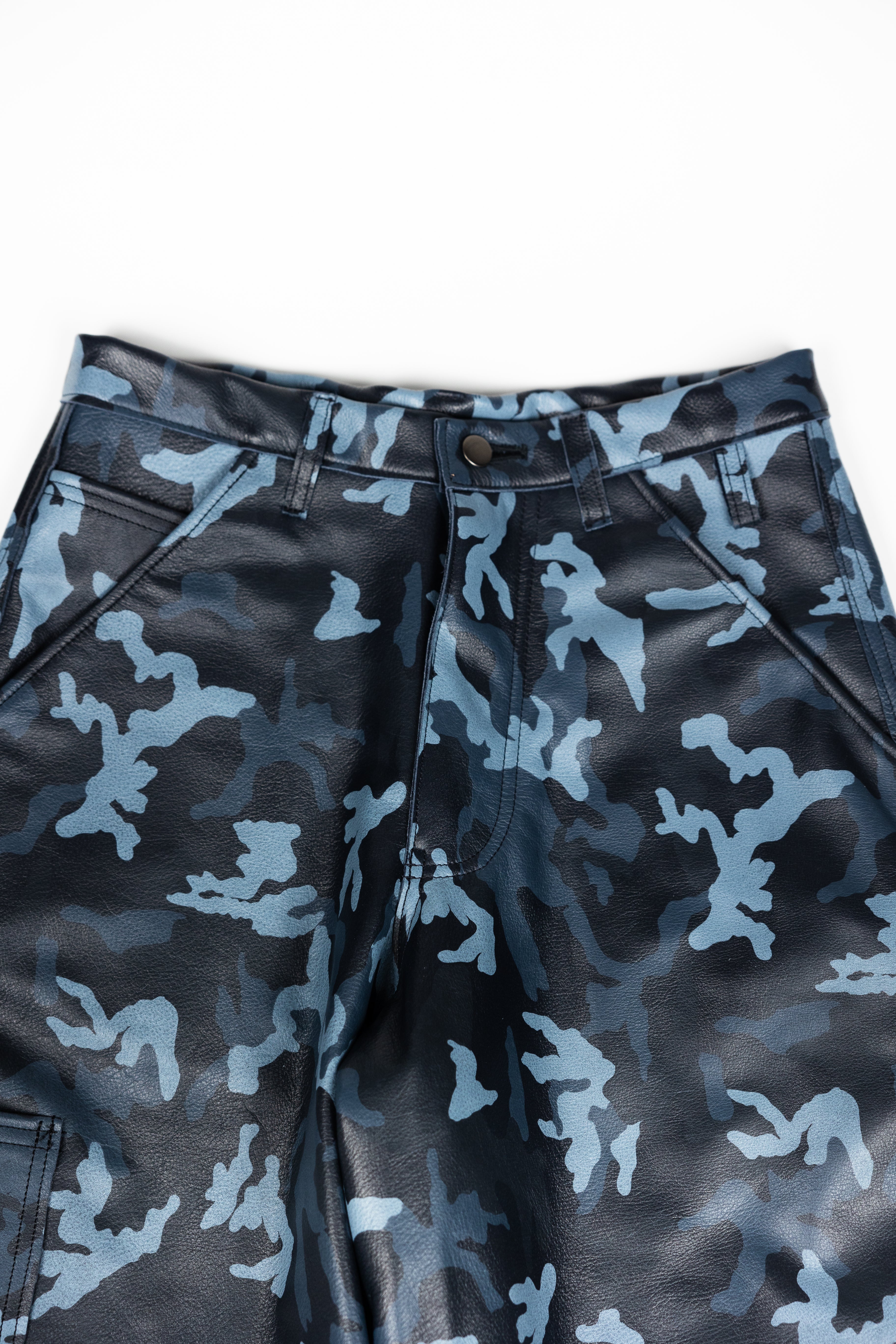 *Deify Camo Leather Shorts