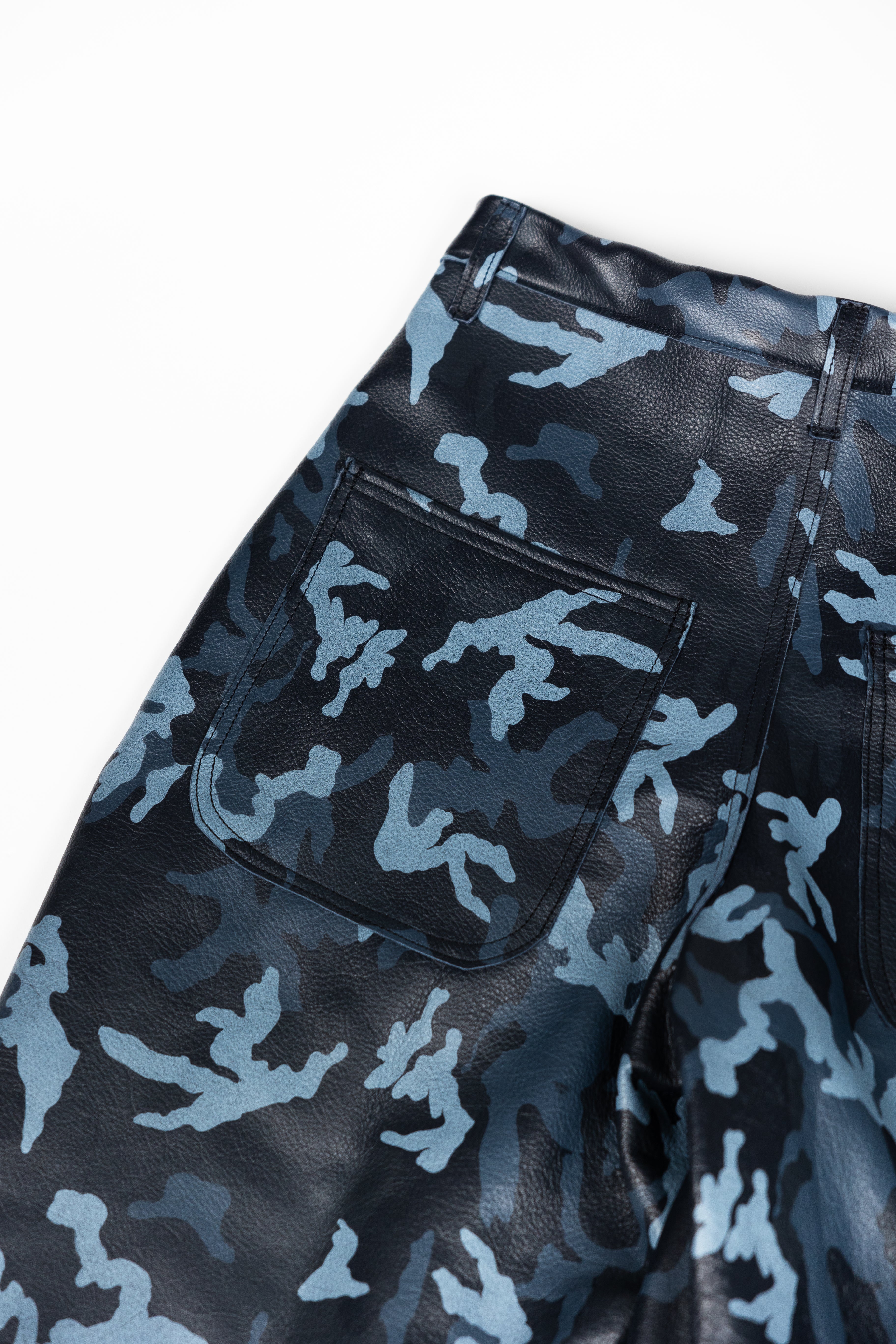 *Deify Camo Leather Shorts