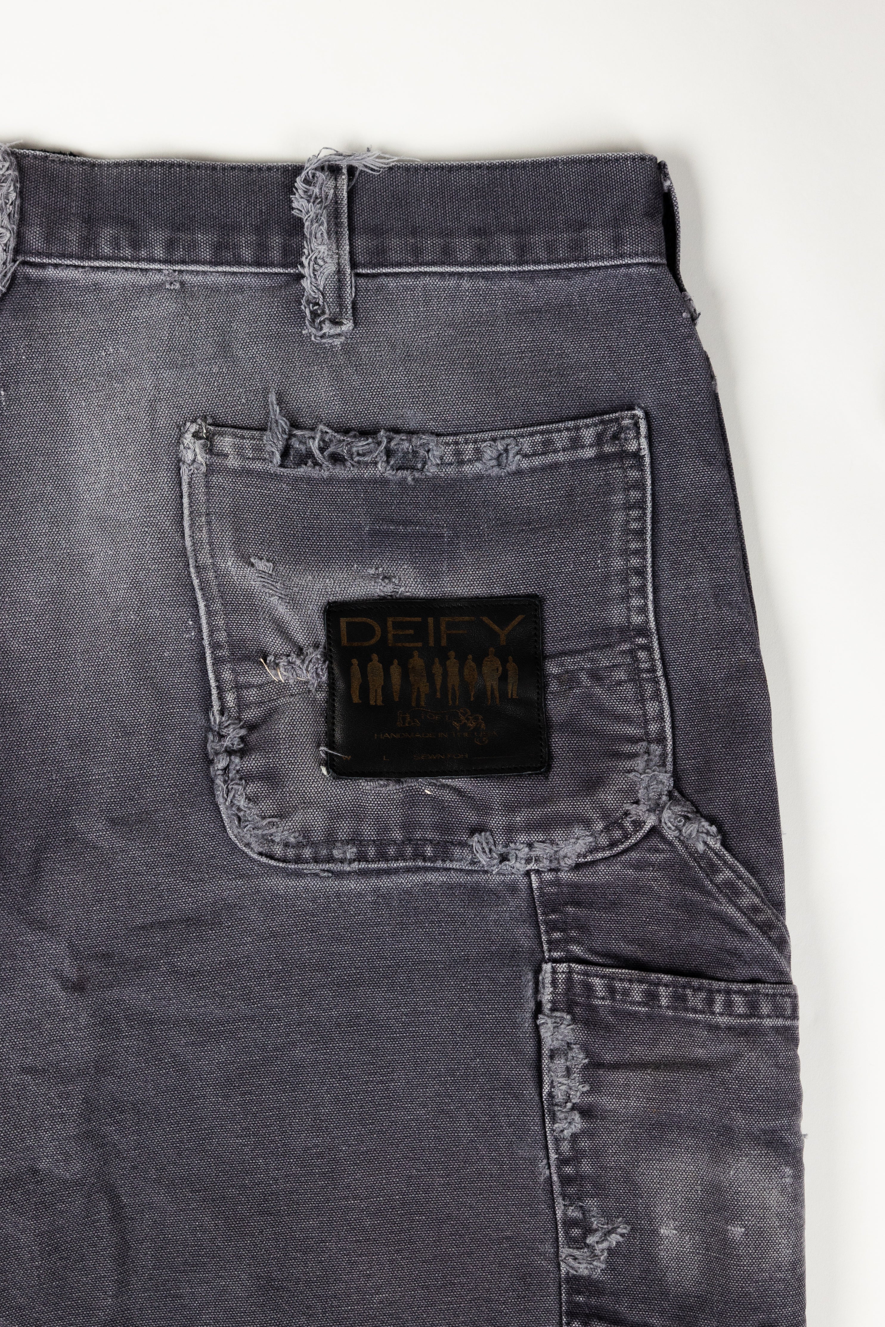 *Deify Distressed Carpenter Shorts