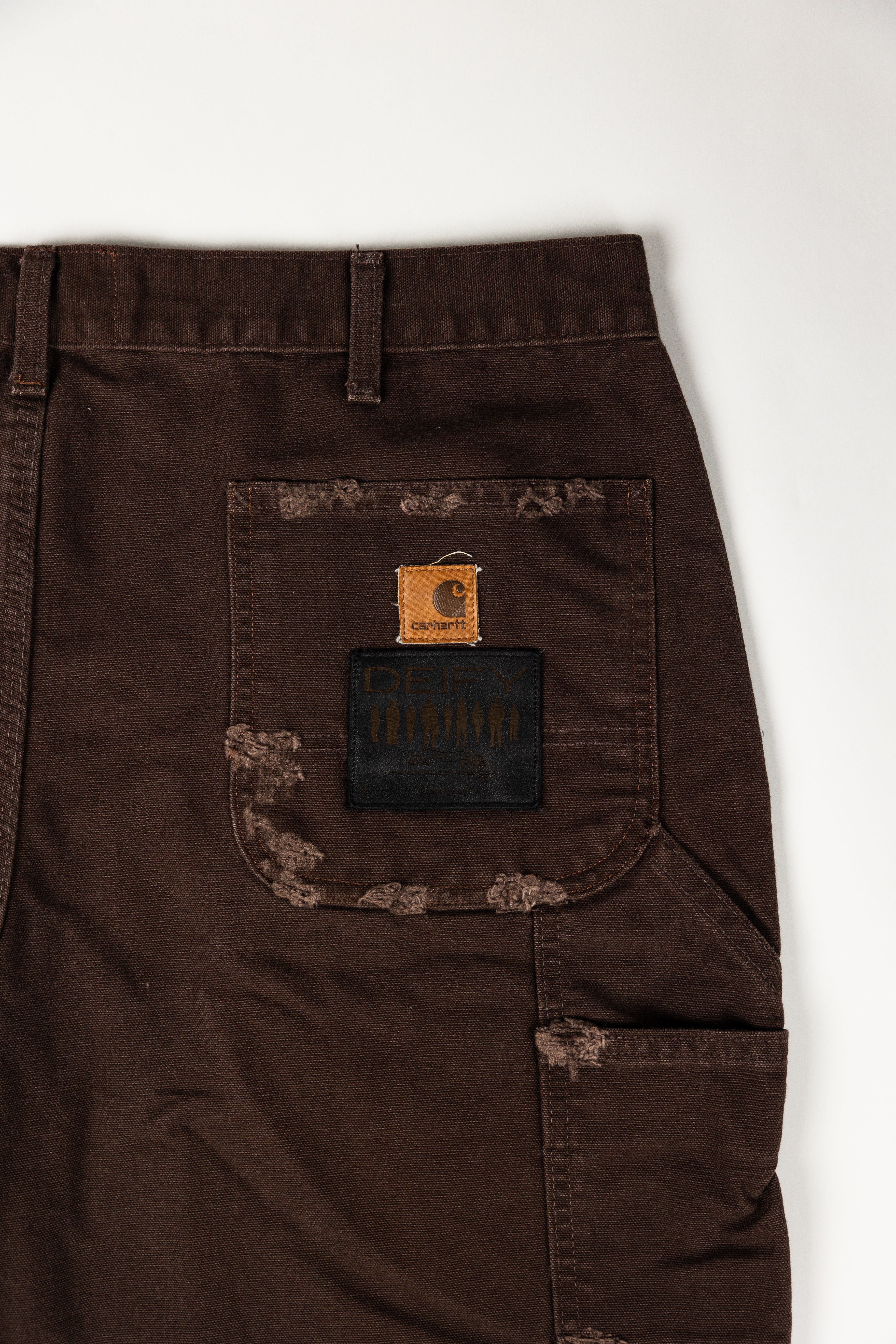 *Deify Distressed Carpenter Shorts