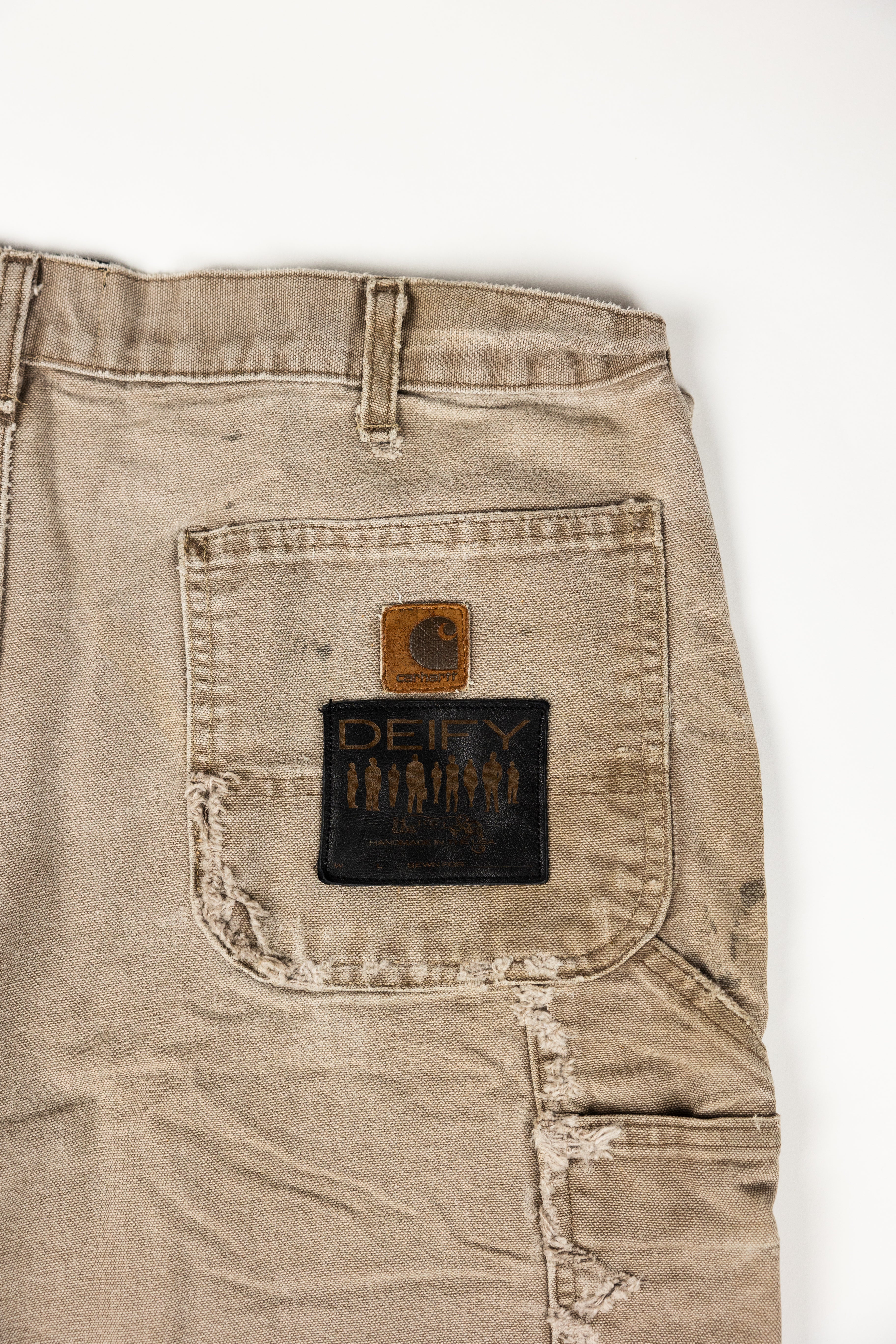 *Deify Distressed Carpenter Shorts