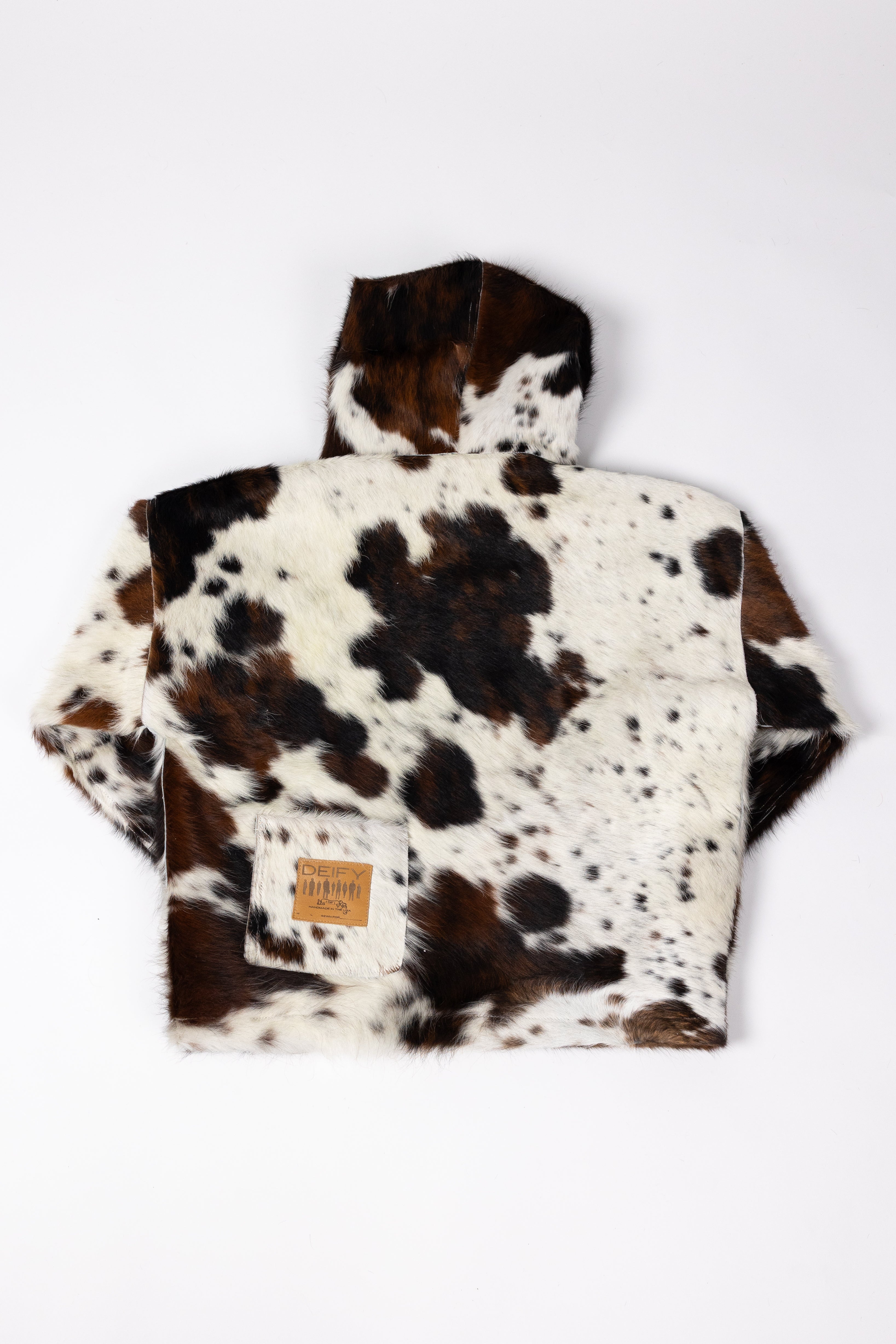 Deify Cowhide Hooded Jacket