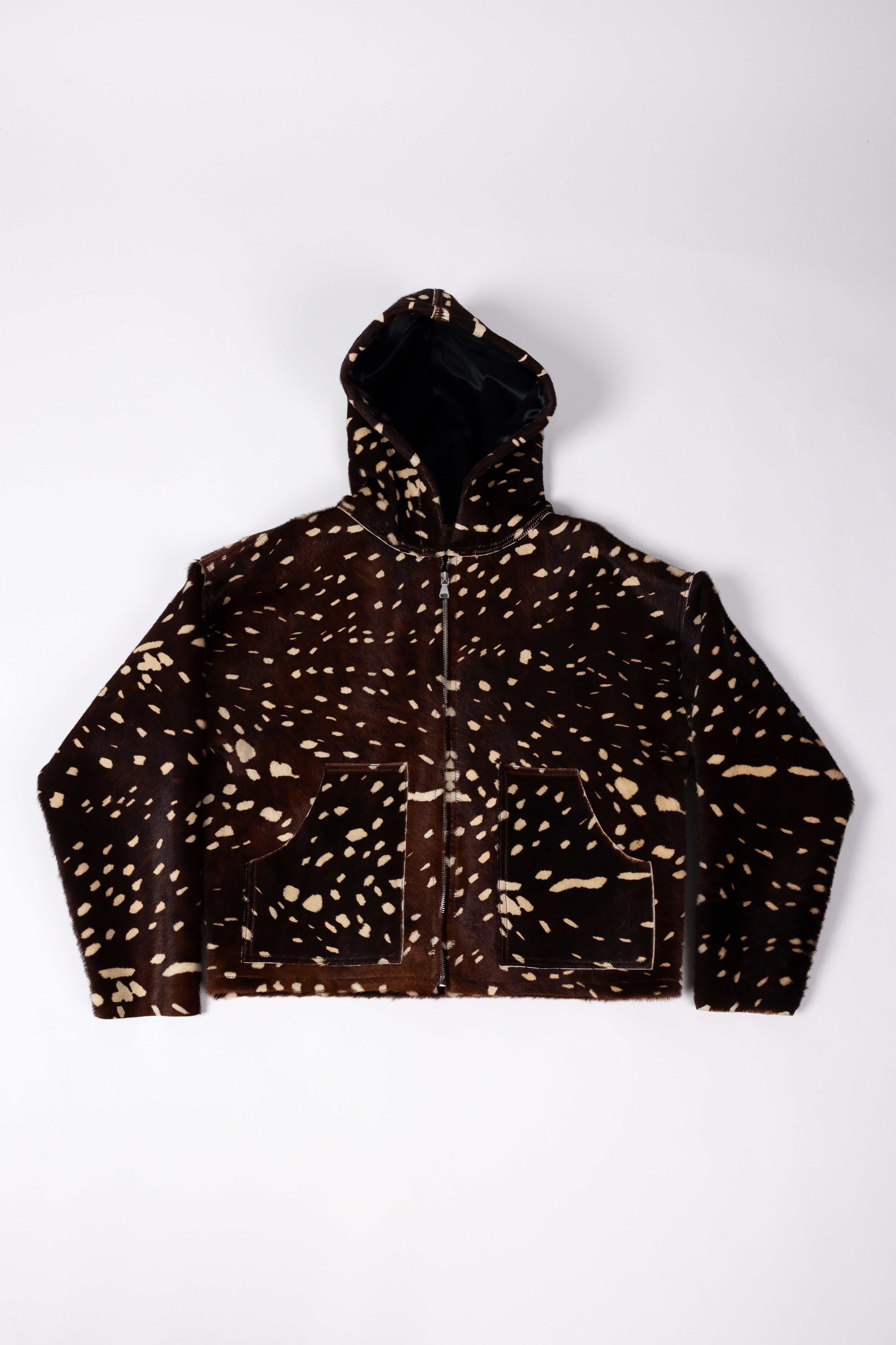 Deify Cowhide Zip Up Jacket