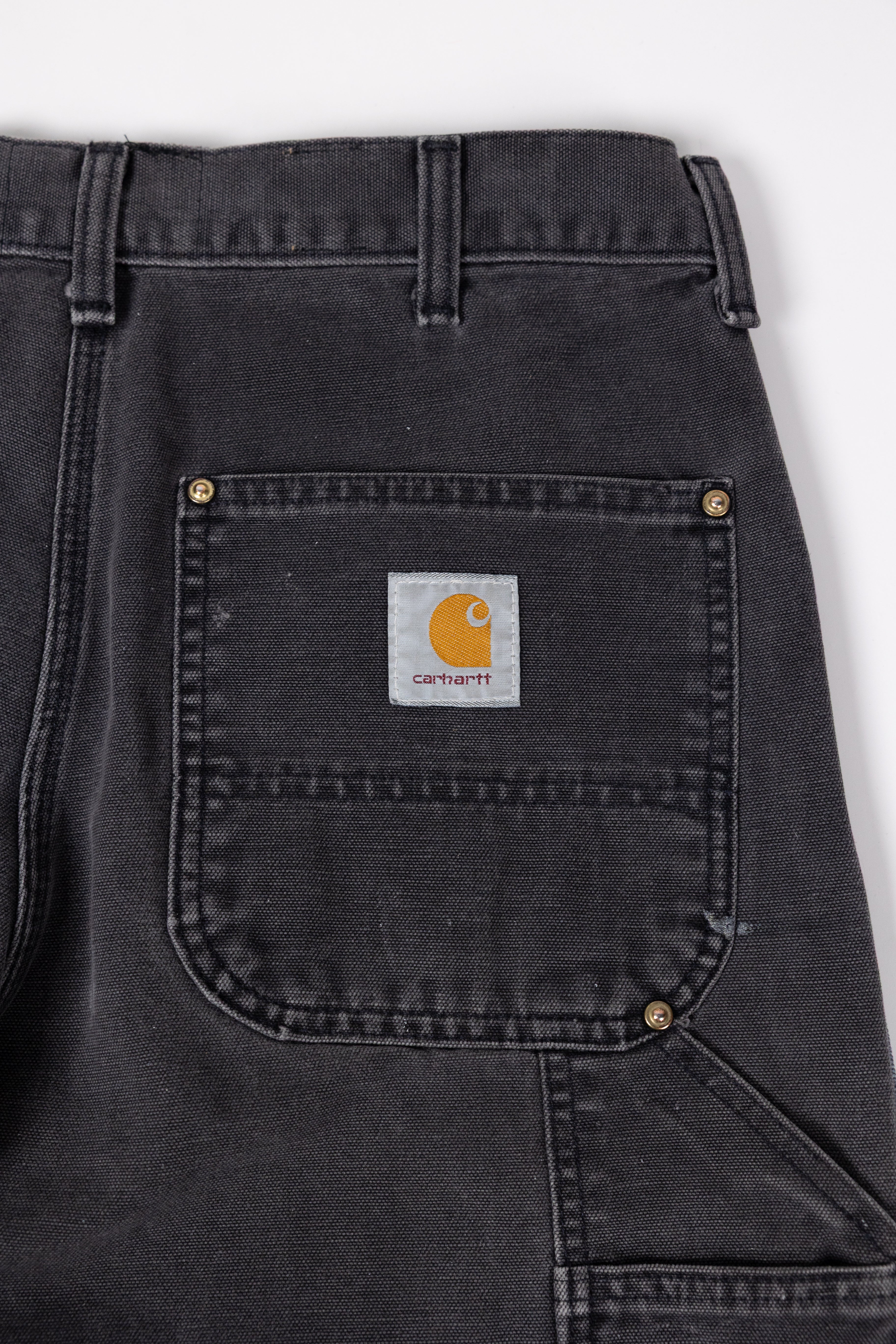 *Deify Denim Leather Flare Carpenter Pants