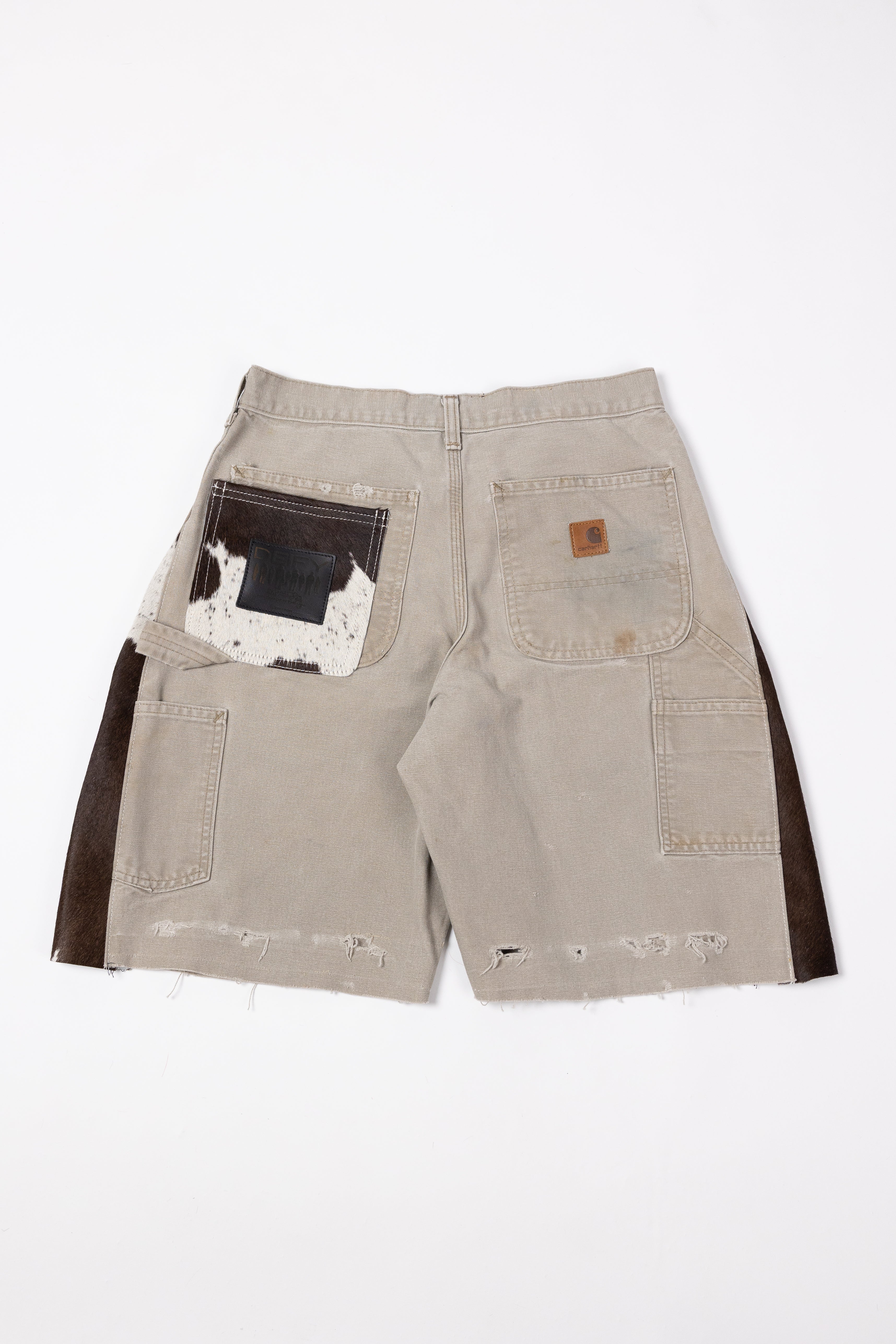 *Deify Cowhide Flare Carpenter Shorts