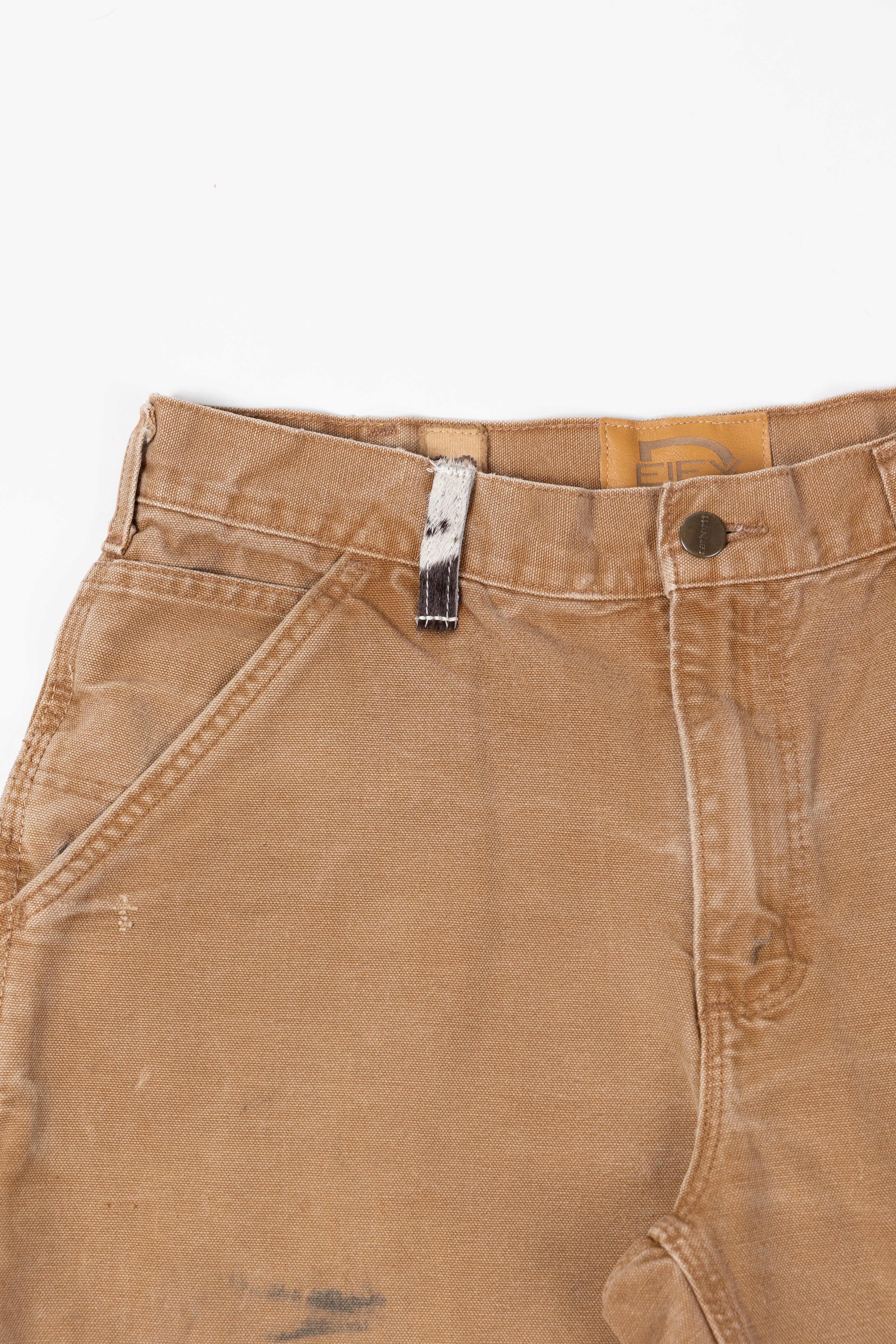 *Deify Cowhide Flare Carpenter Shorts