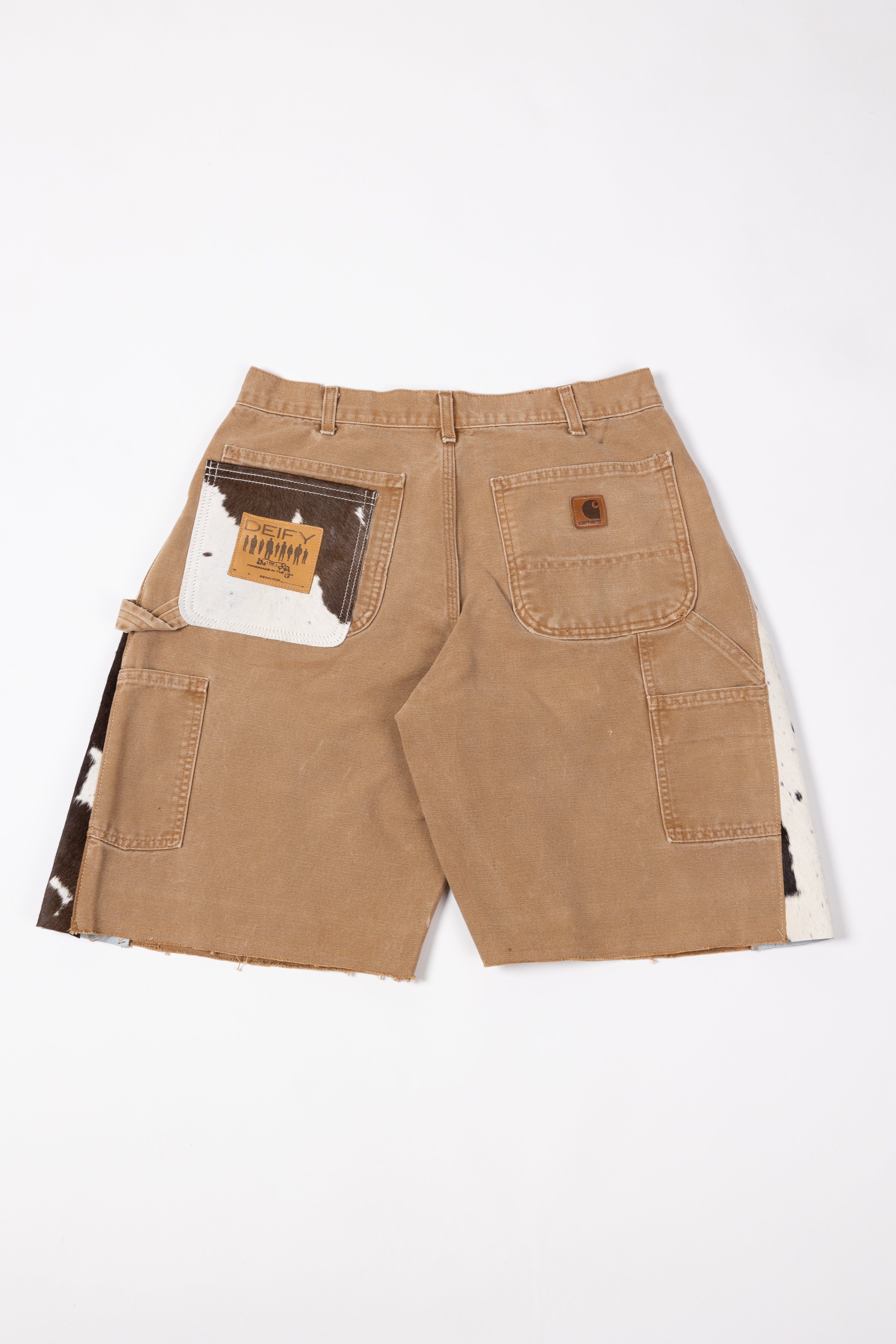 *Deify Cowhide Flare Carpenter Shorts