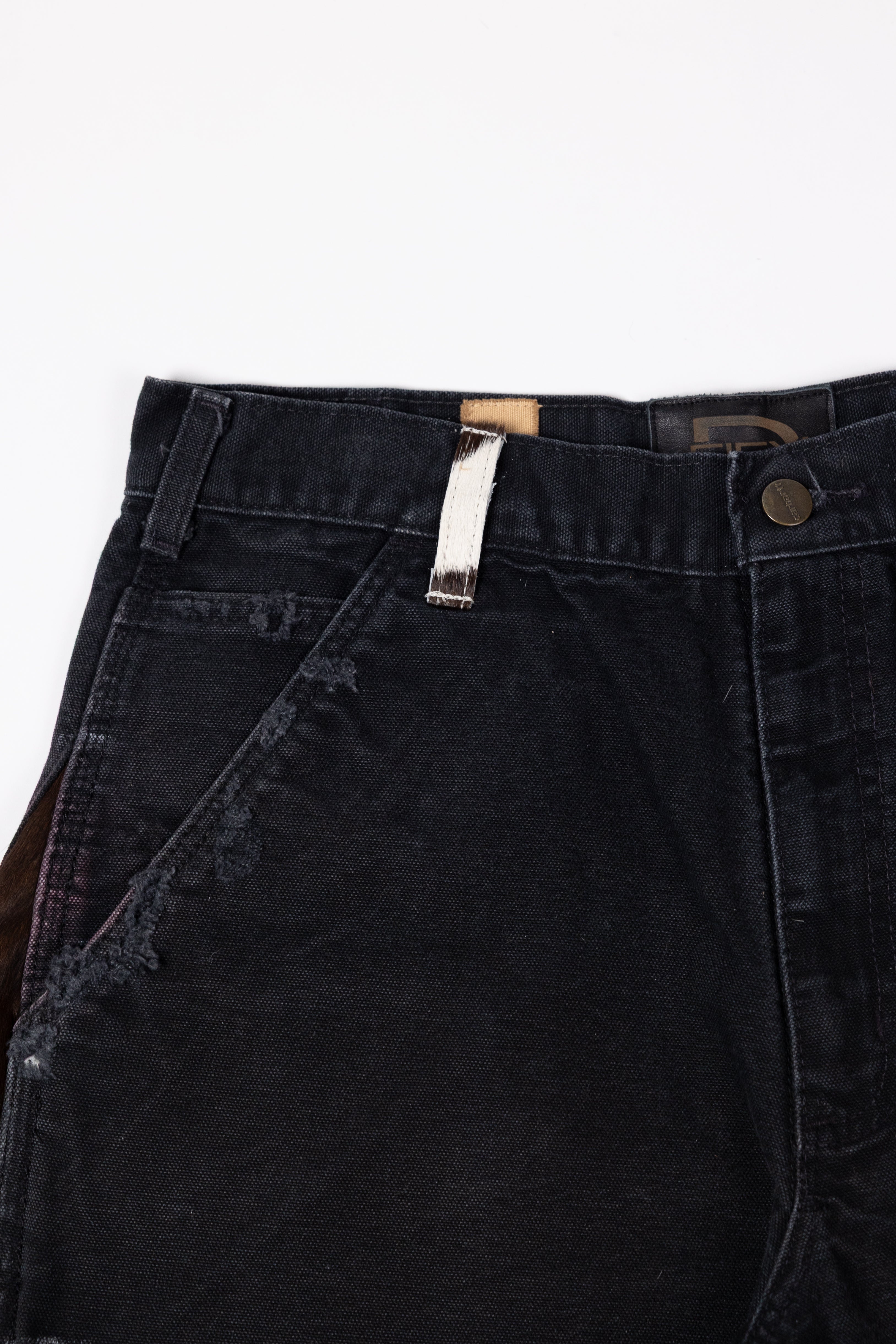 *Deify Cowhide Flare Carpenter Shorts