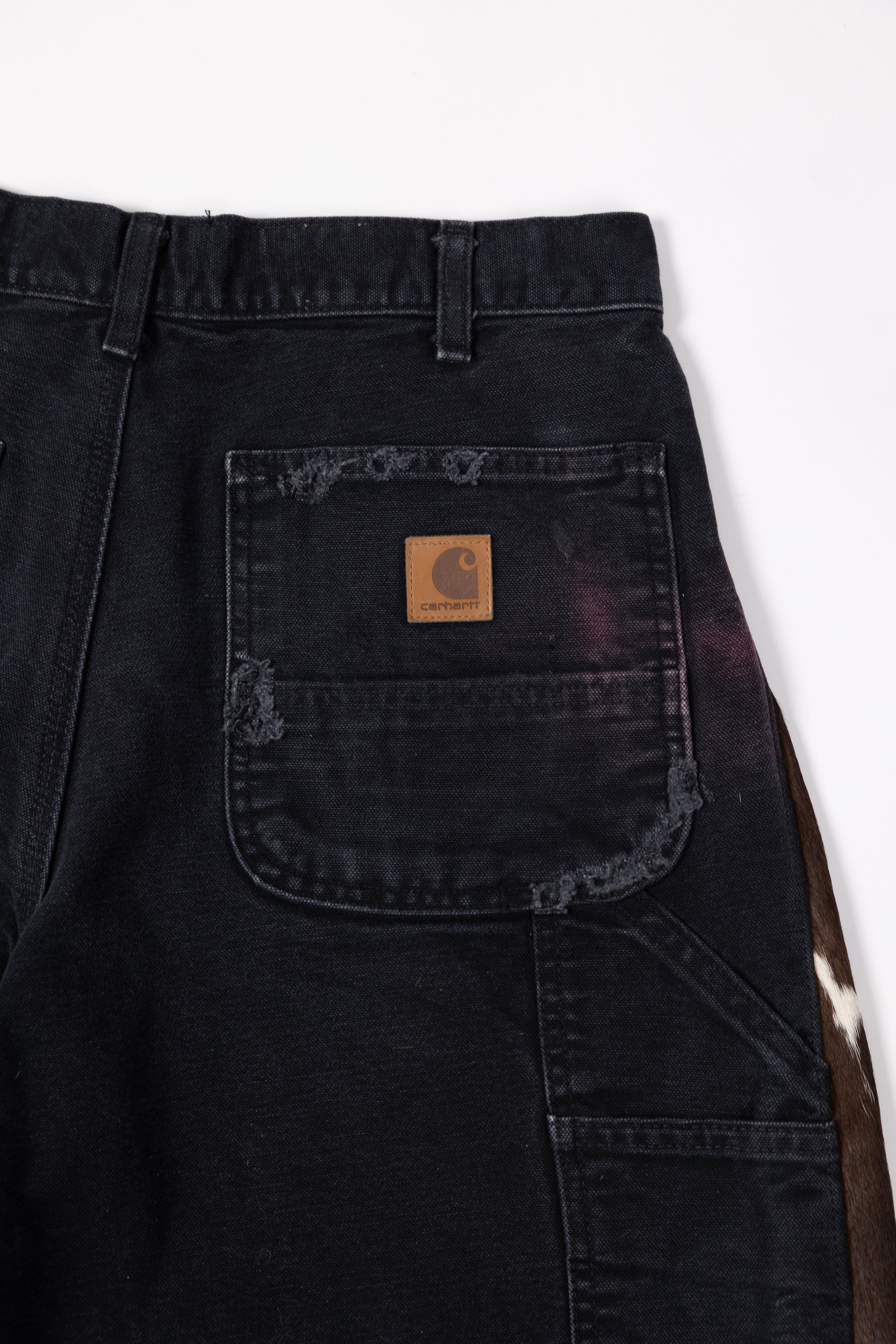 *Deify Cowhide Flare Carpenter Shorts