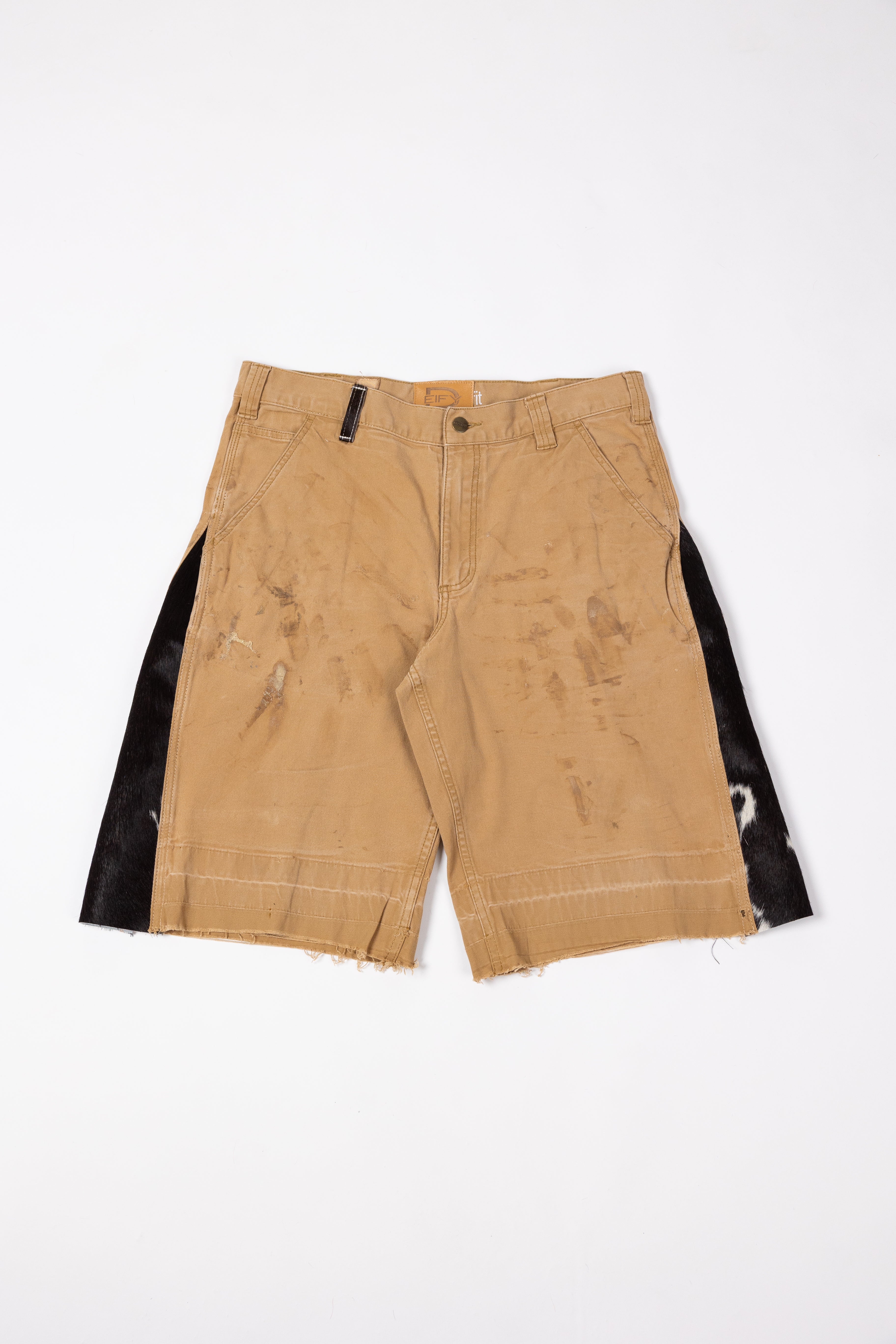 *Deify Cowhide Flare Carpenter Shorts