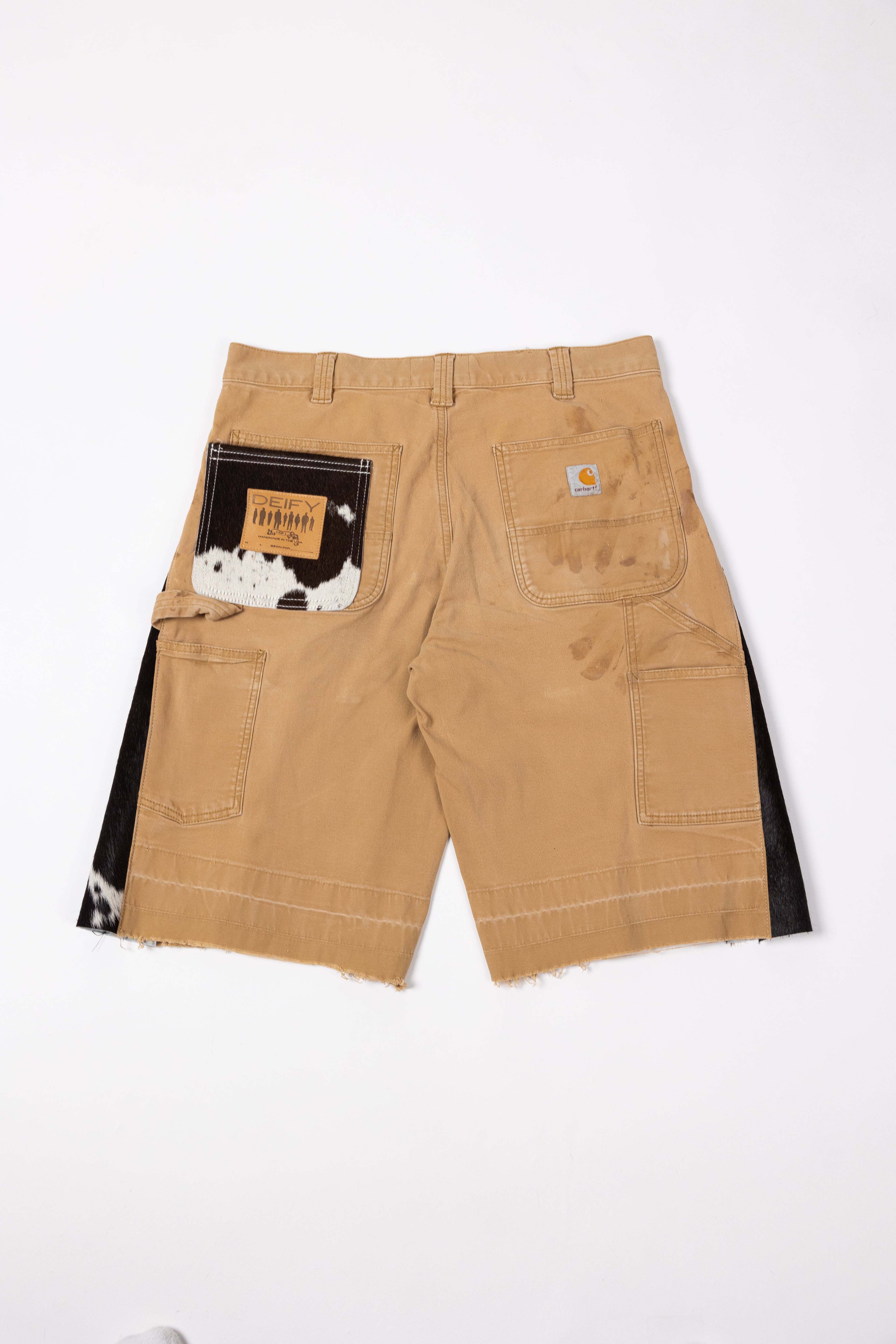 *Deify Cowhide Flare Carpenter Shorts