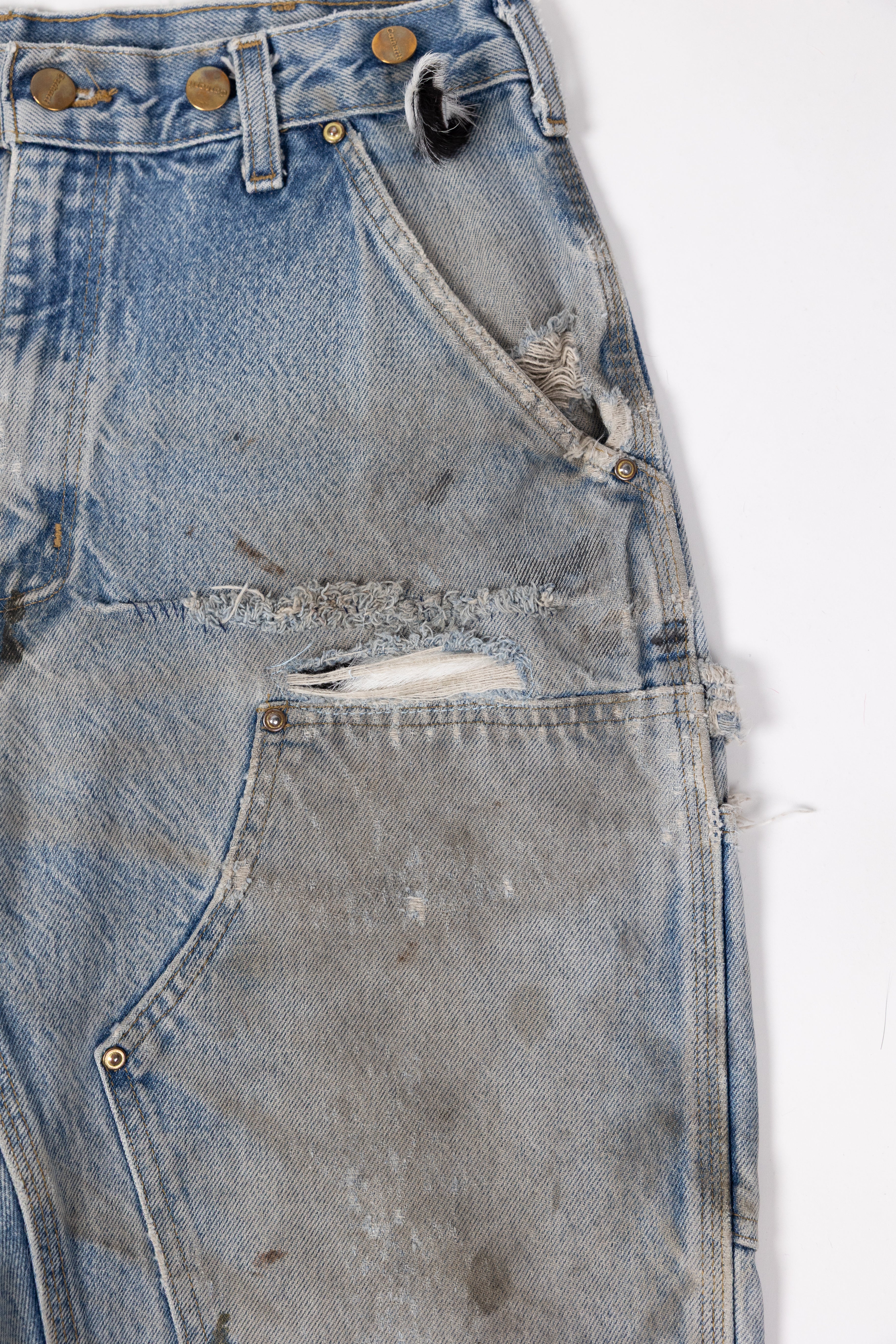 *Deify Cowhide Repair Carpenter Pants