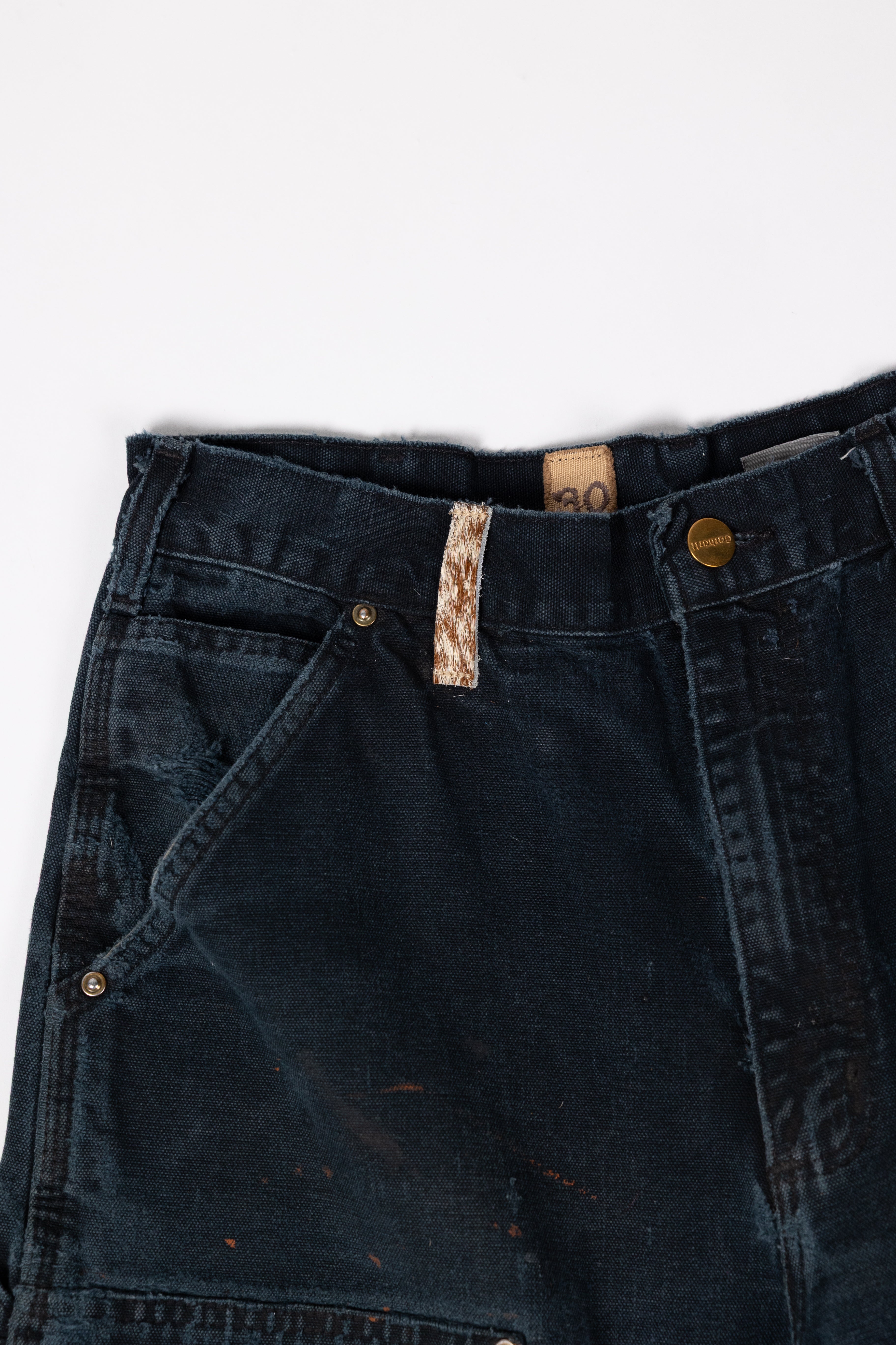 *Deify Cowhide Repair Carpenter Pants