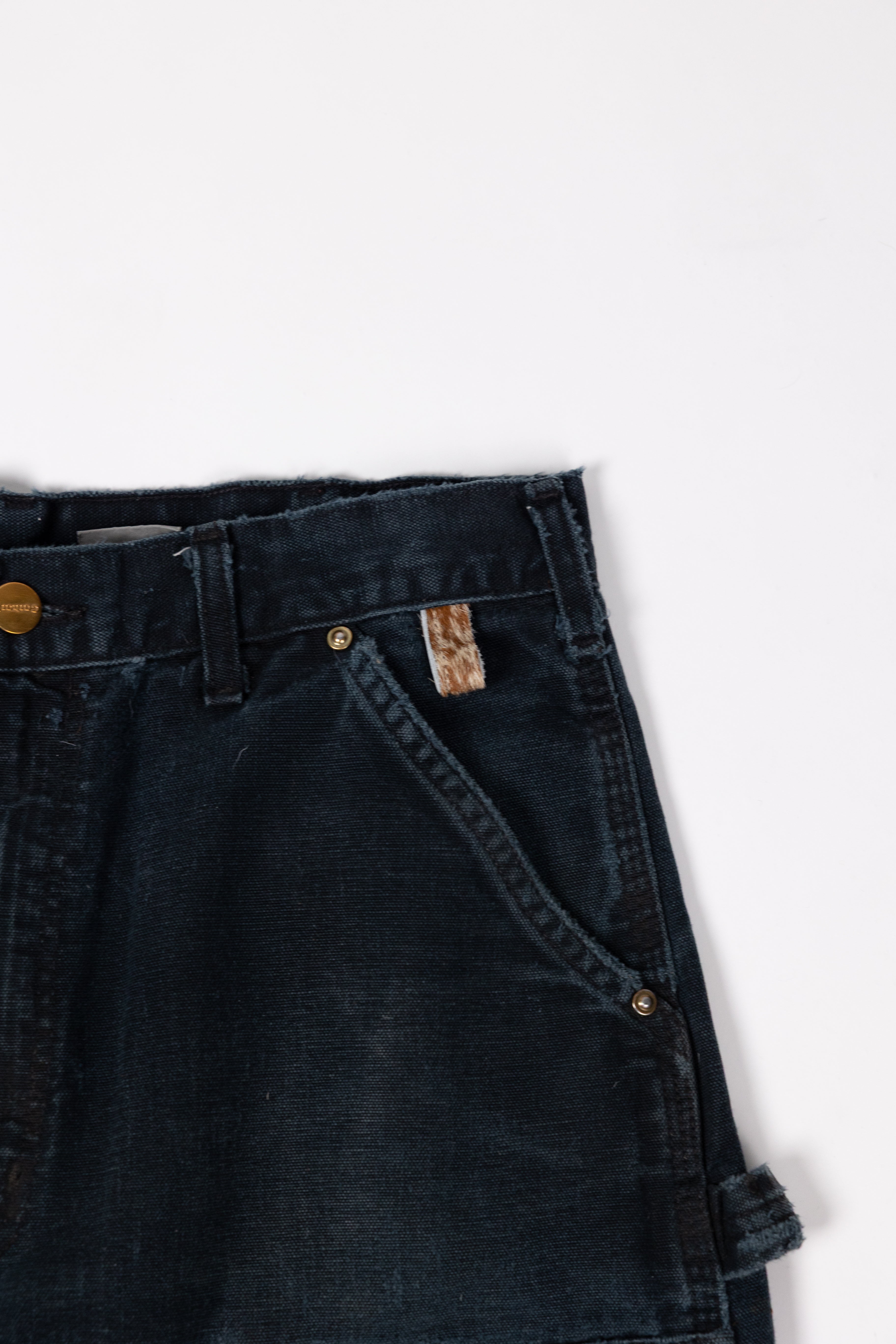 *Deify Cowhide Repair Carpenter Pants