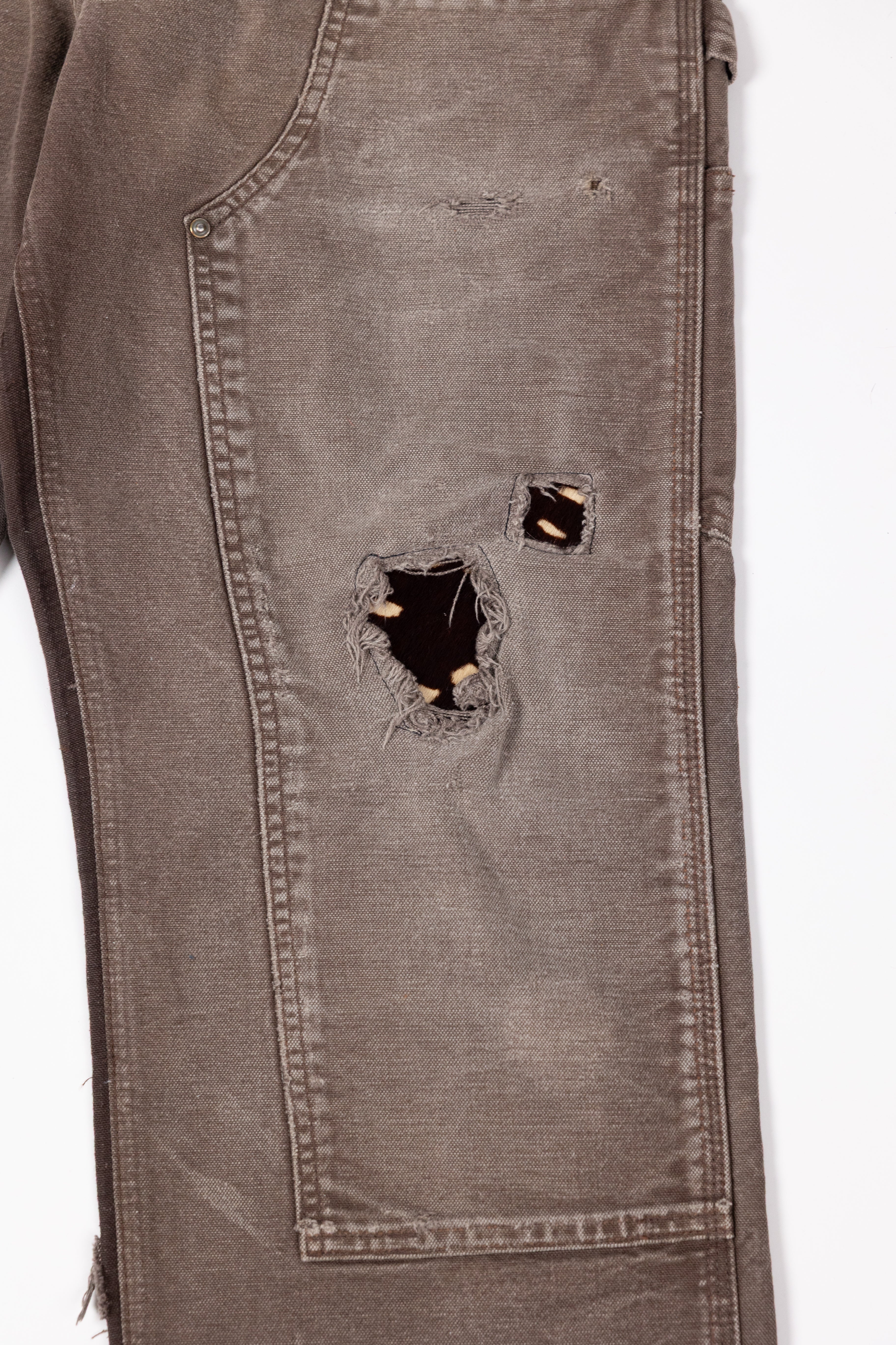 *Deify Cowhide Repair Carpenter Pants