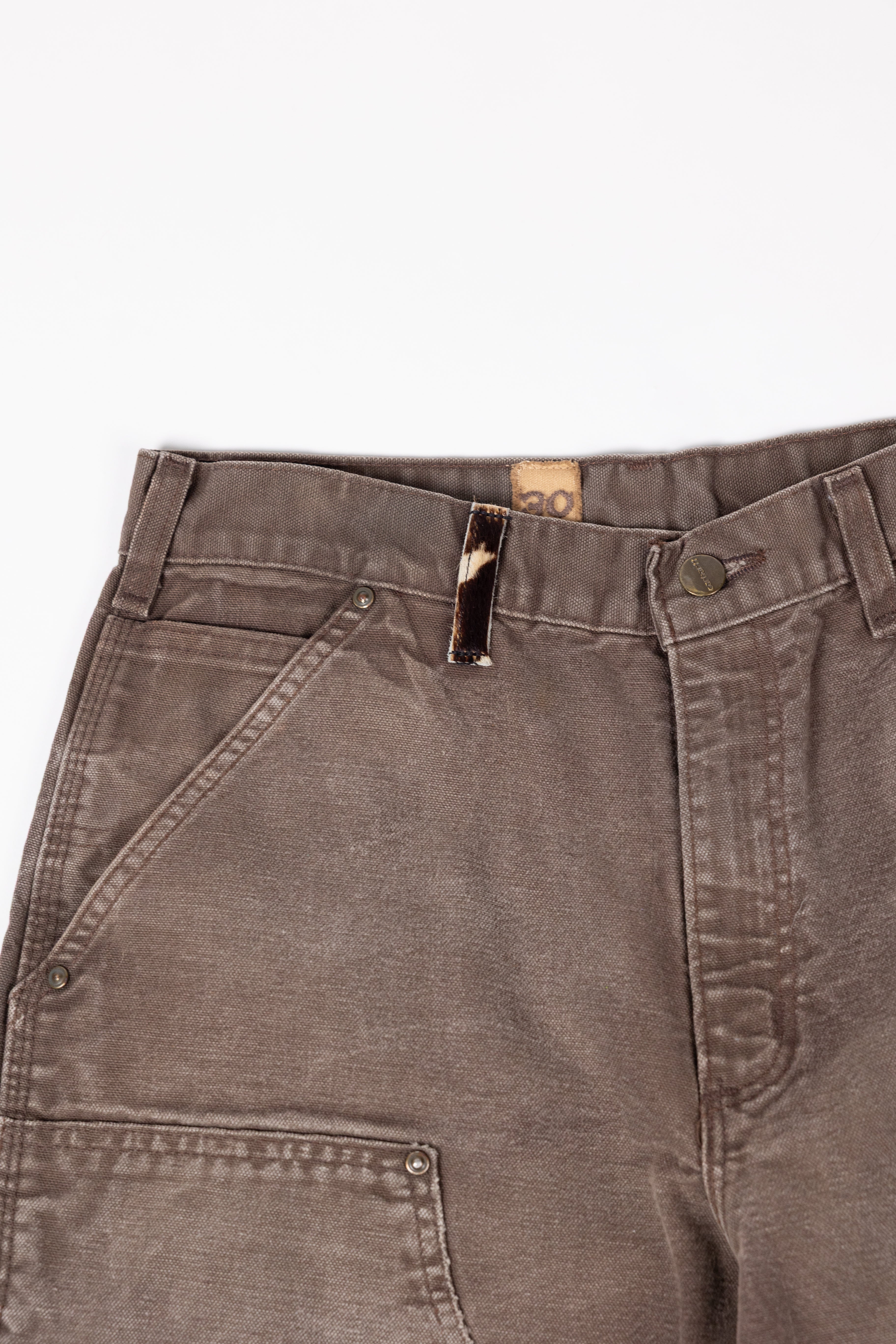 *Deify Cowhide Repair Carpenter Pants