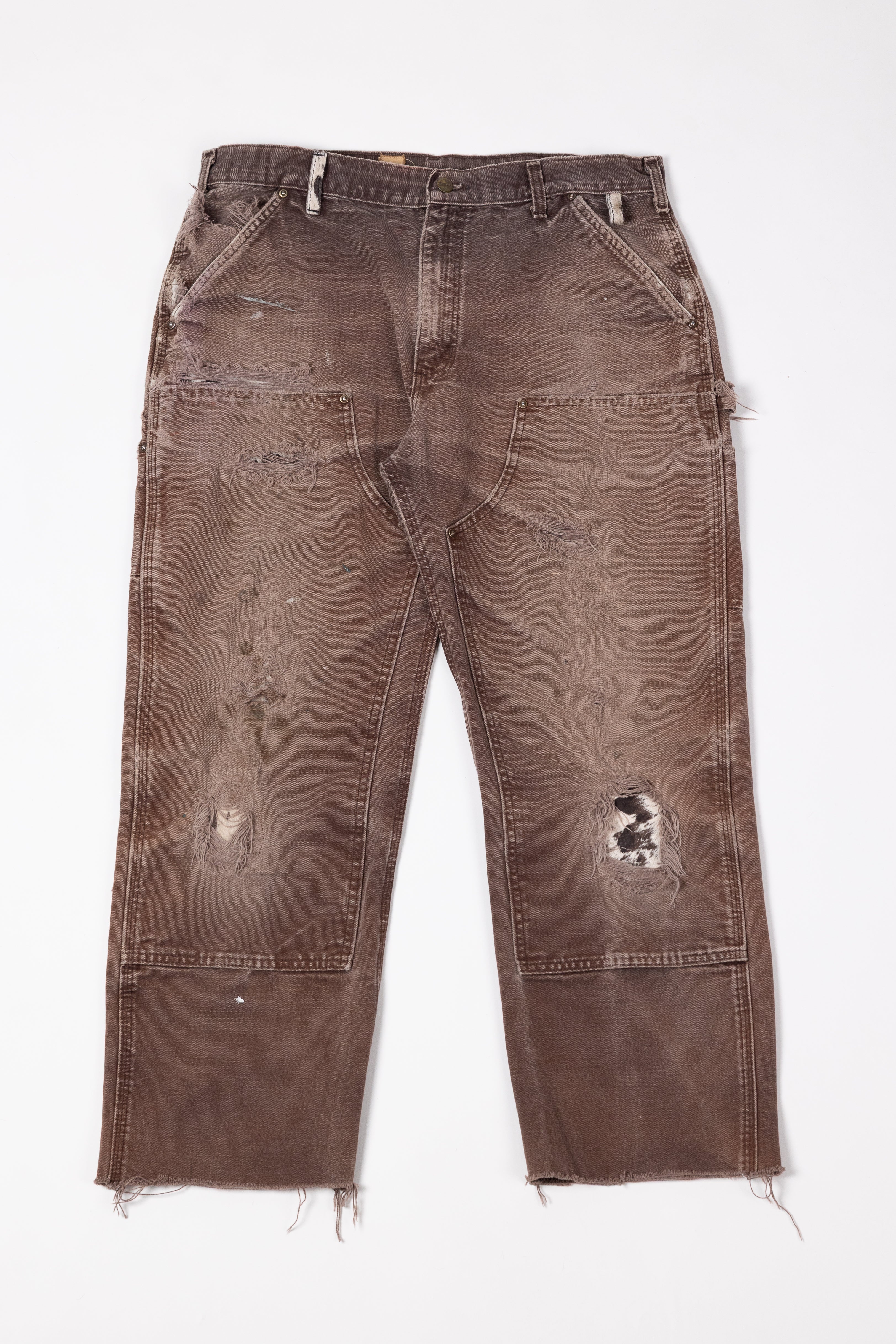 *Deify Cowhide Repair Carpenter Pants