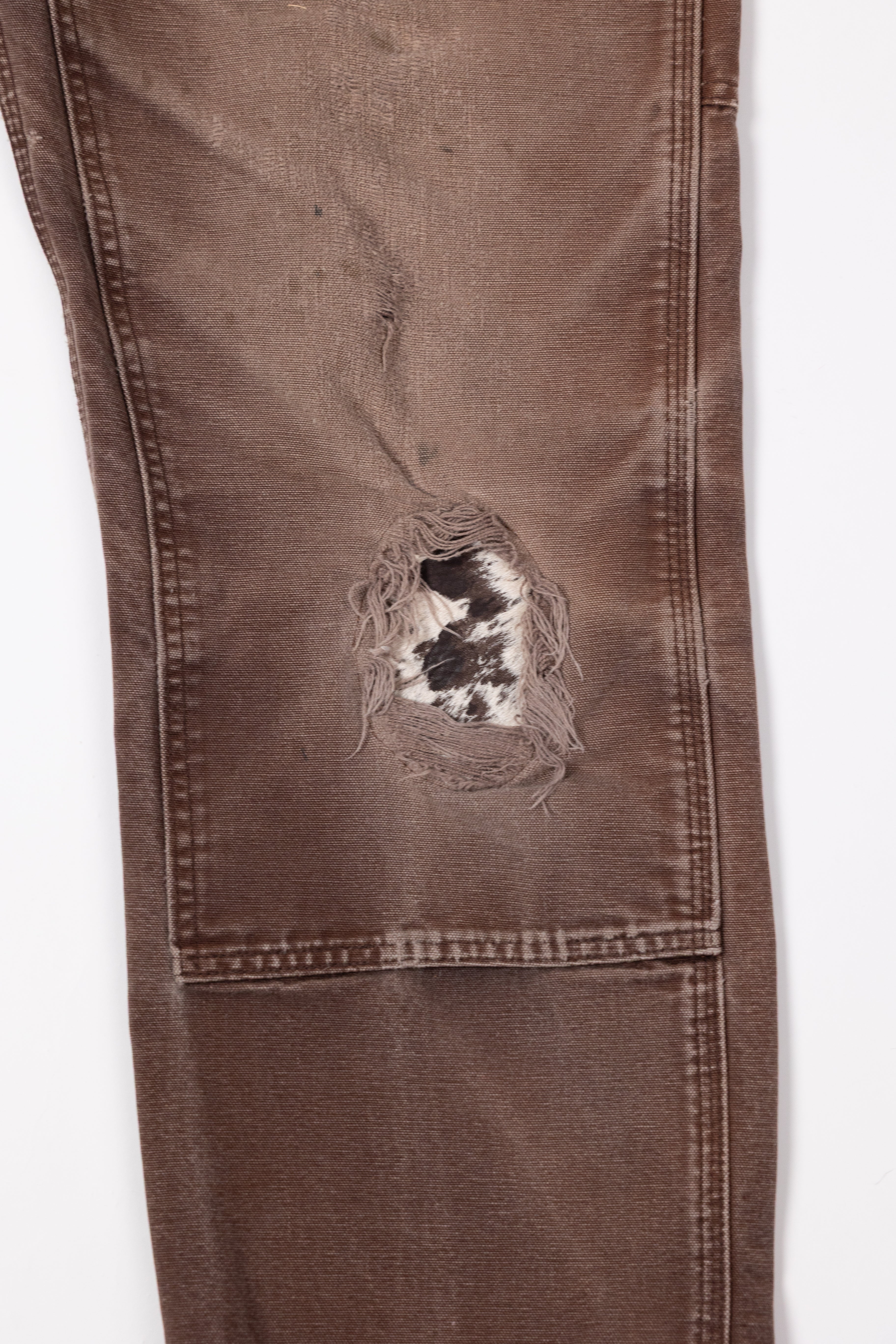 *Deify Cowhide Repair Carpenter Pants