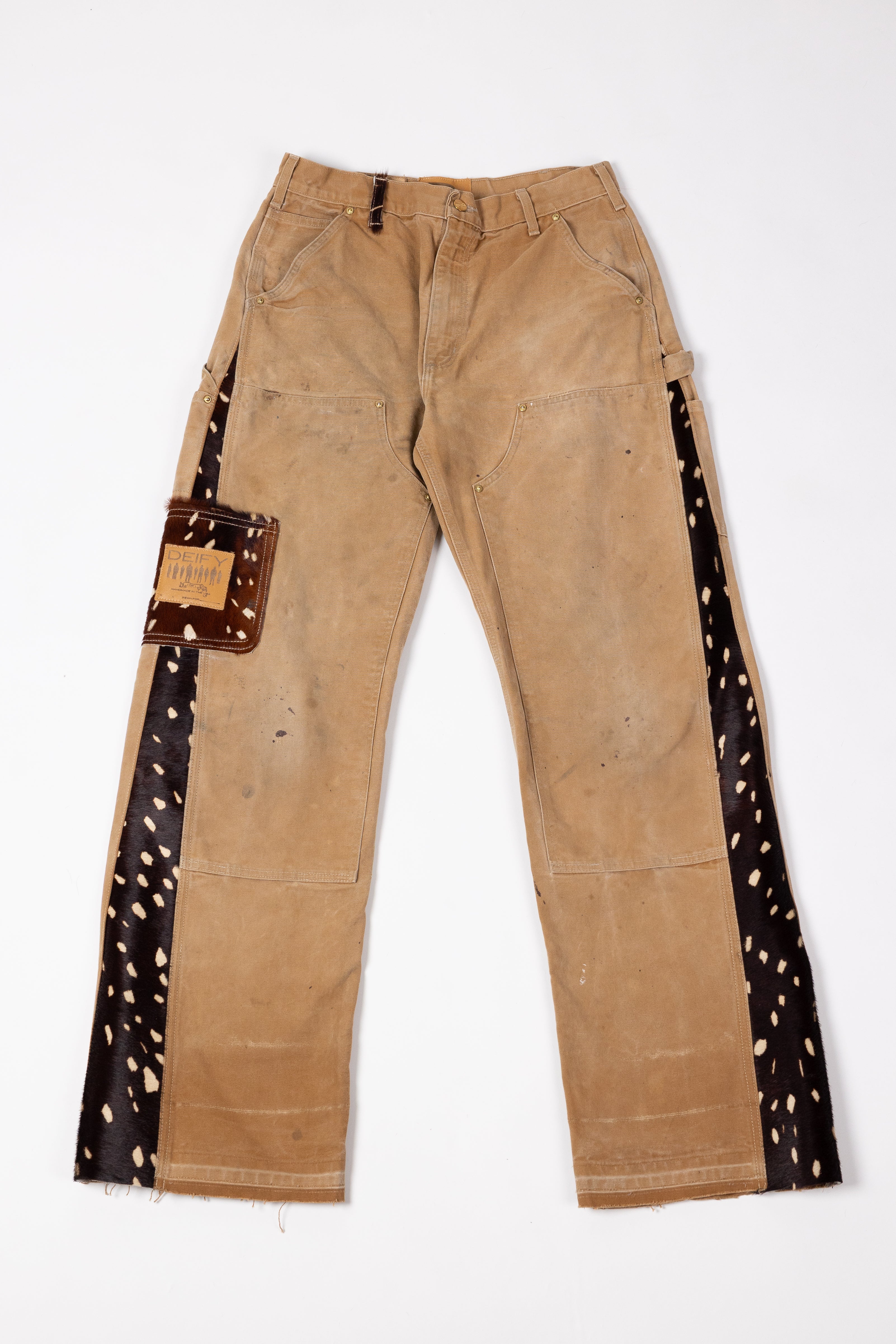 *Deify Cowhide Flare Carpenter Pants