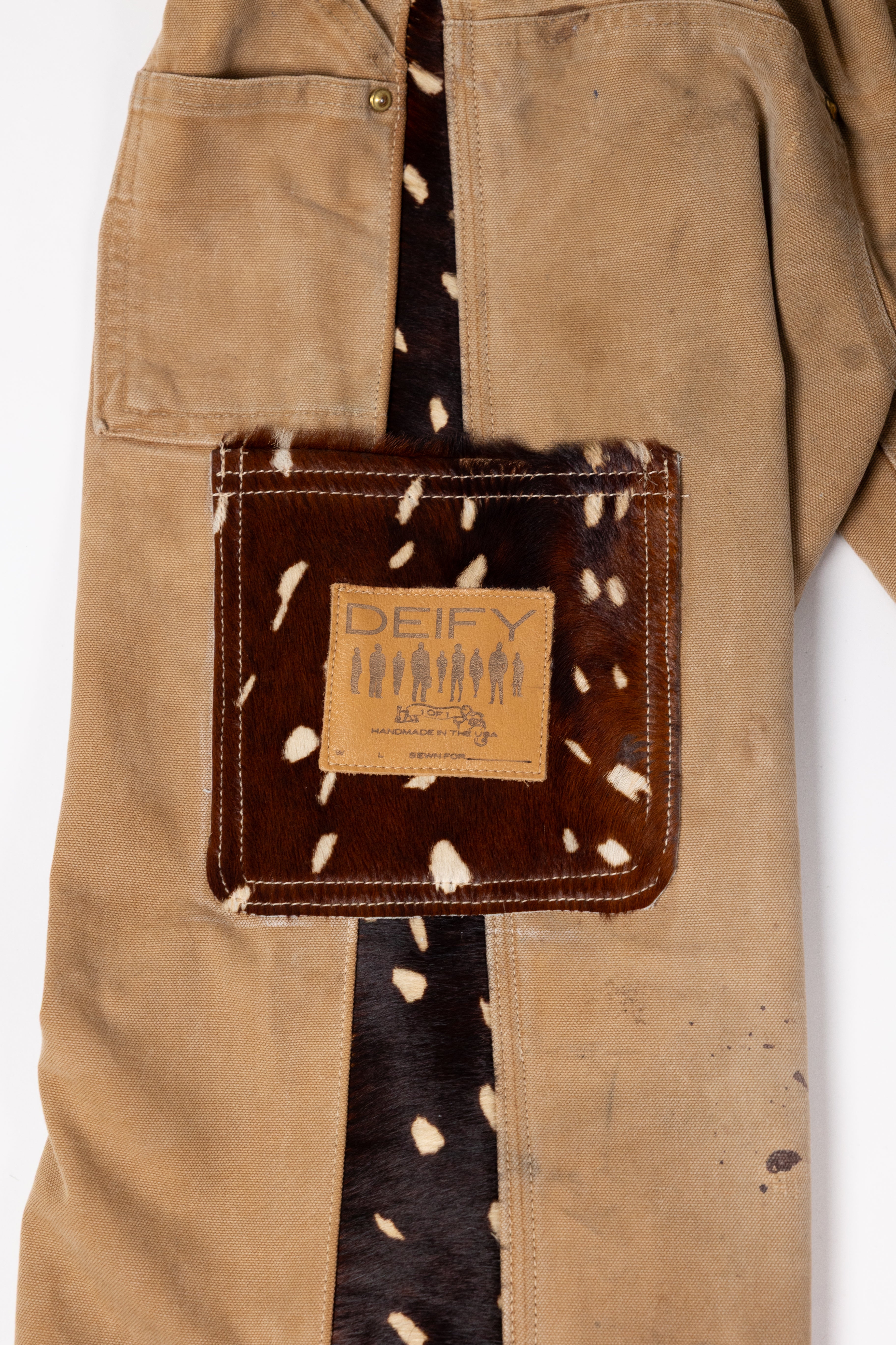 *Deify Cowhide Flare Carpenter Pants