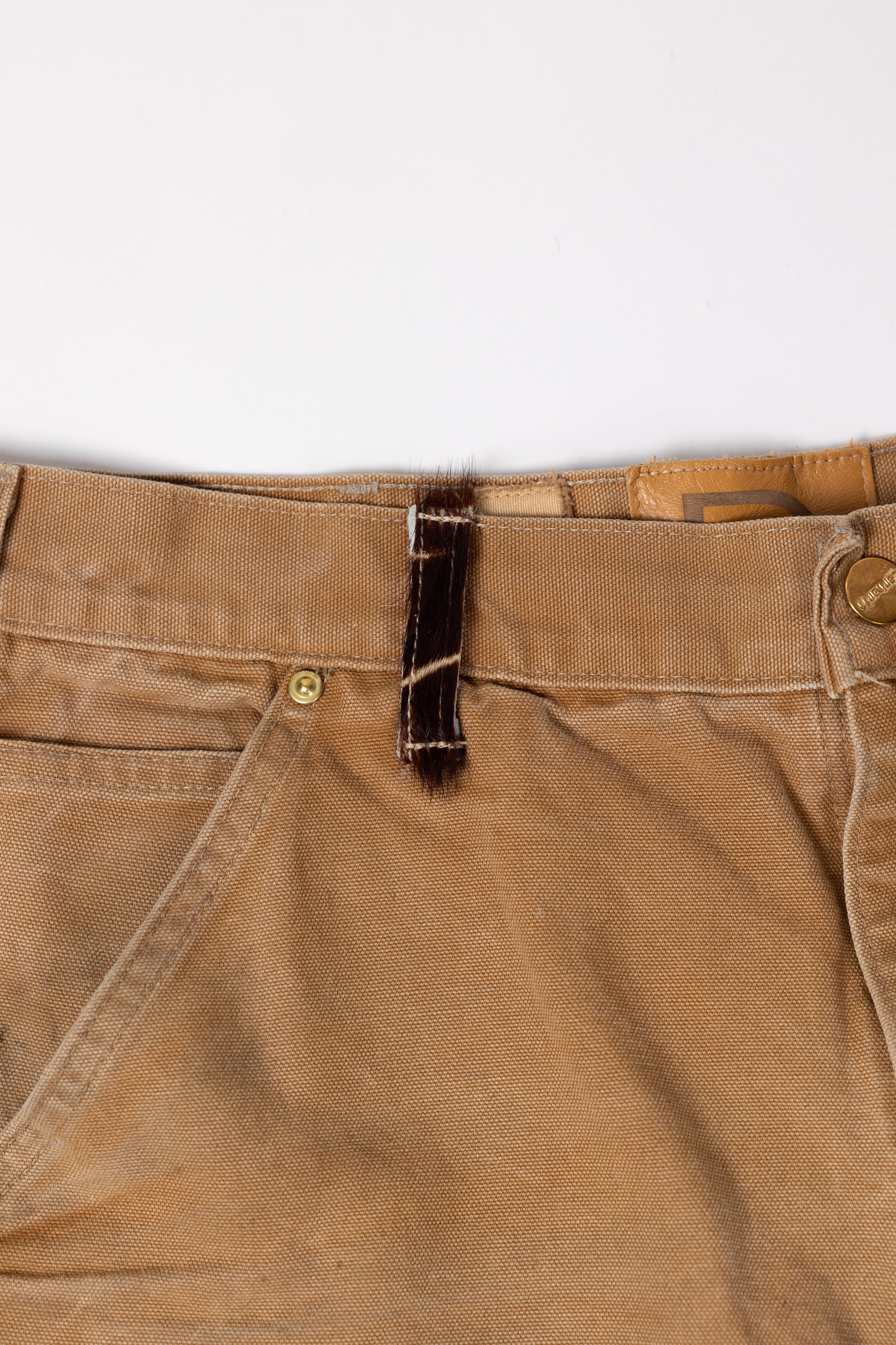 *Deify Cowhide Flare Carpenter Pants