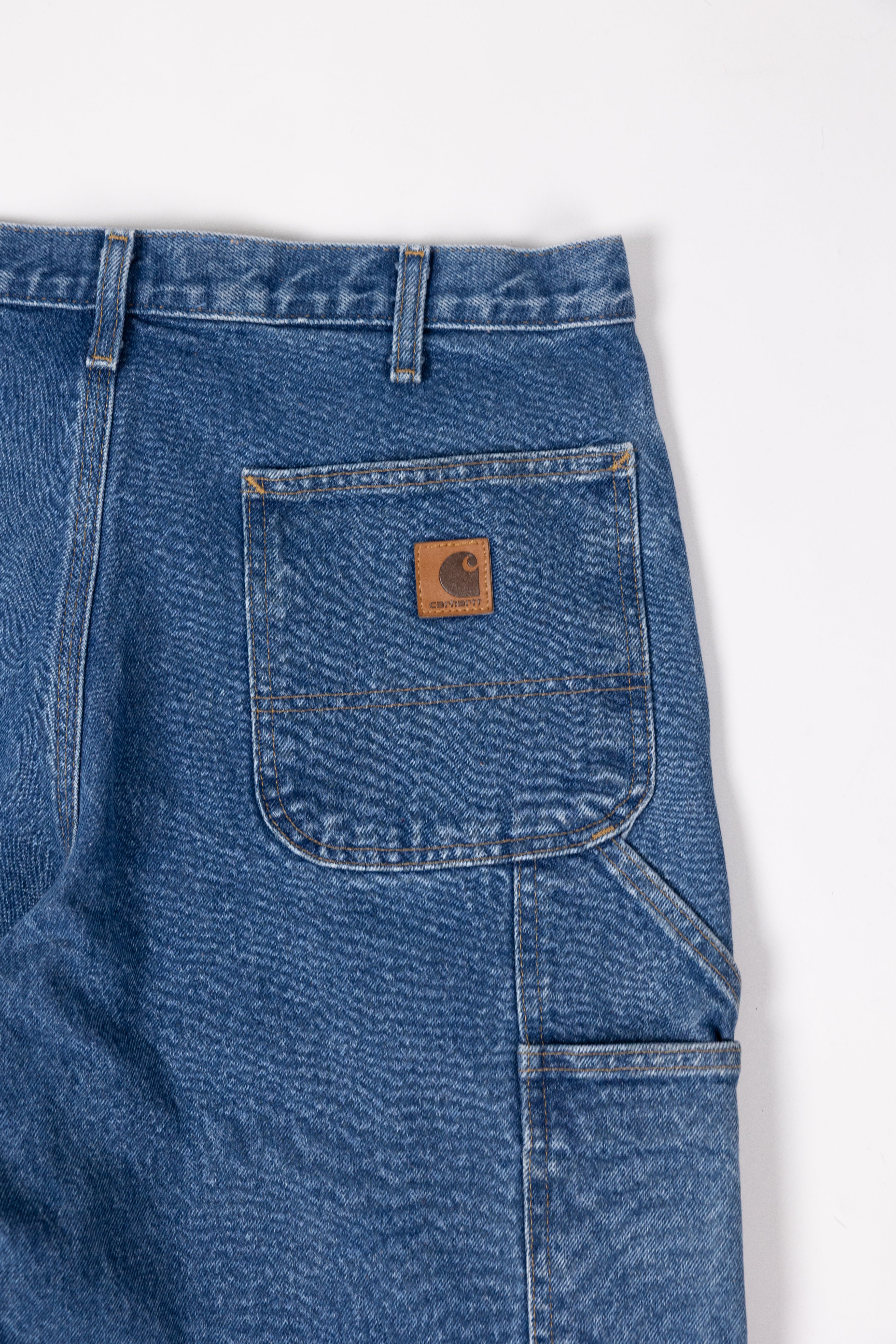 *Deify Leather Flare Carpenter Pants