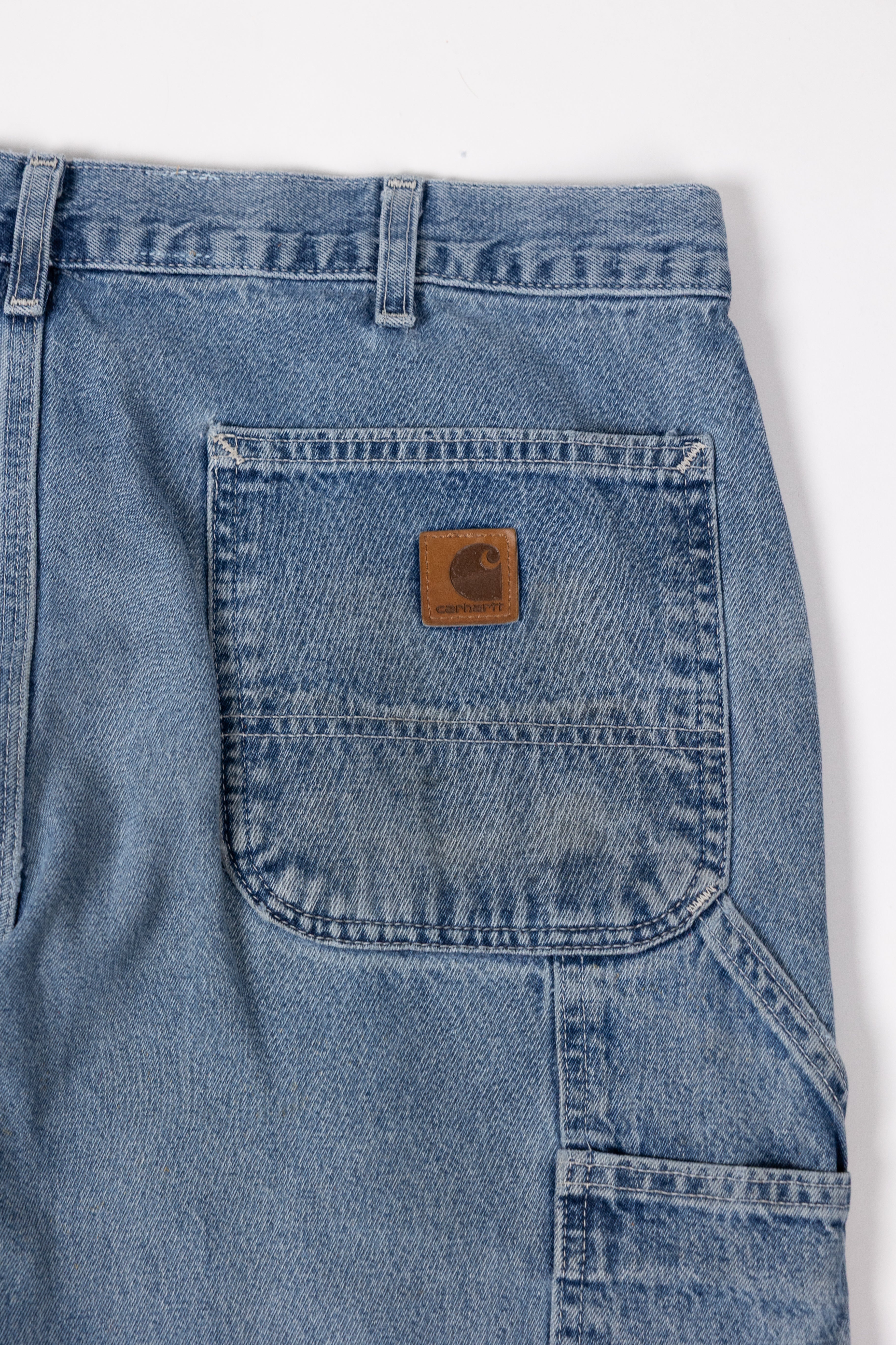 *Deify Leather Flare Carpenter Pants