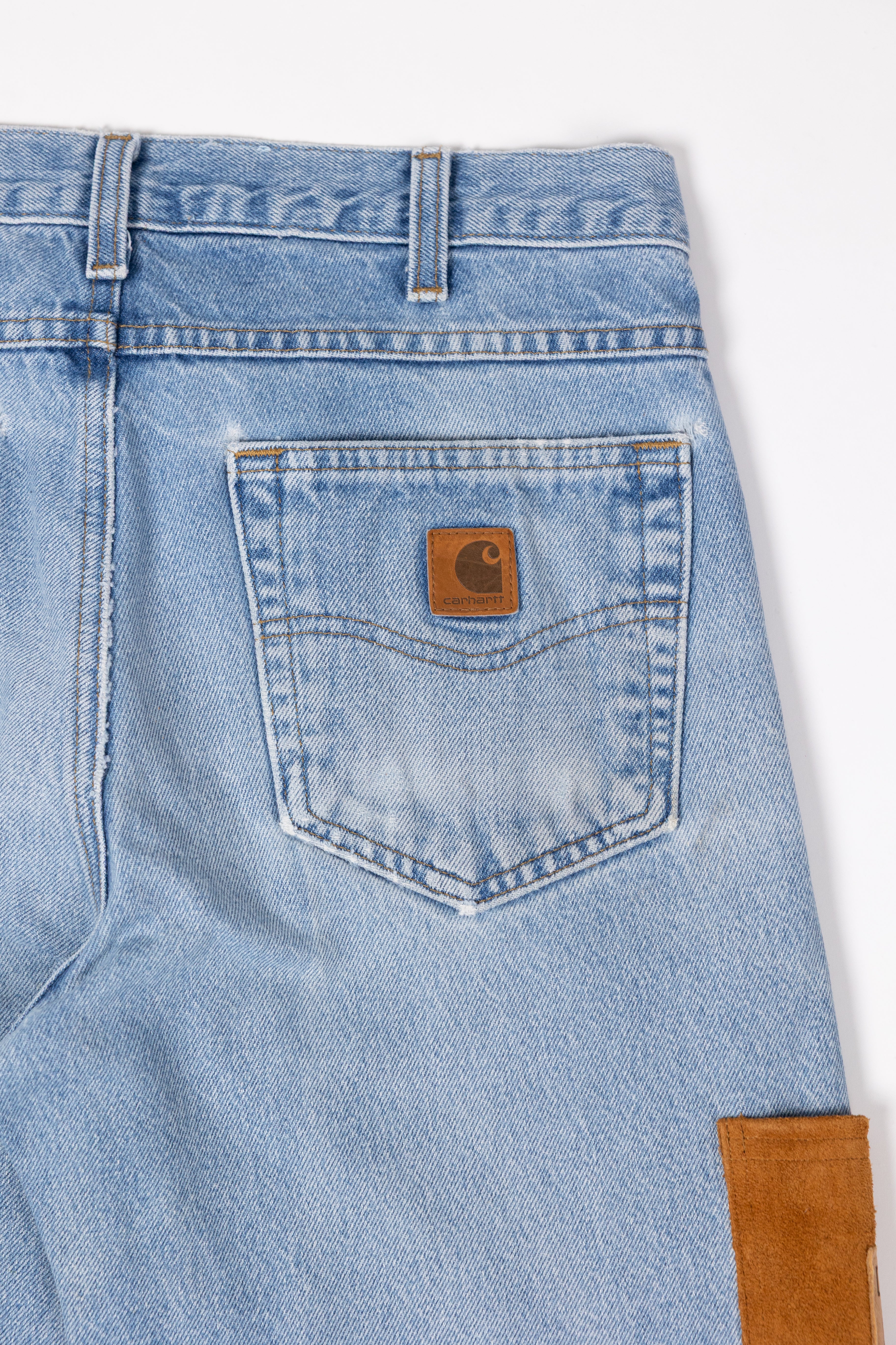 *Deify Leather Flare Carpenter Pant