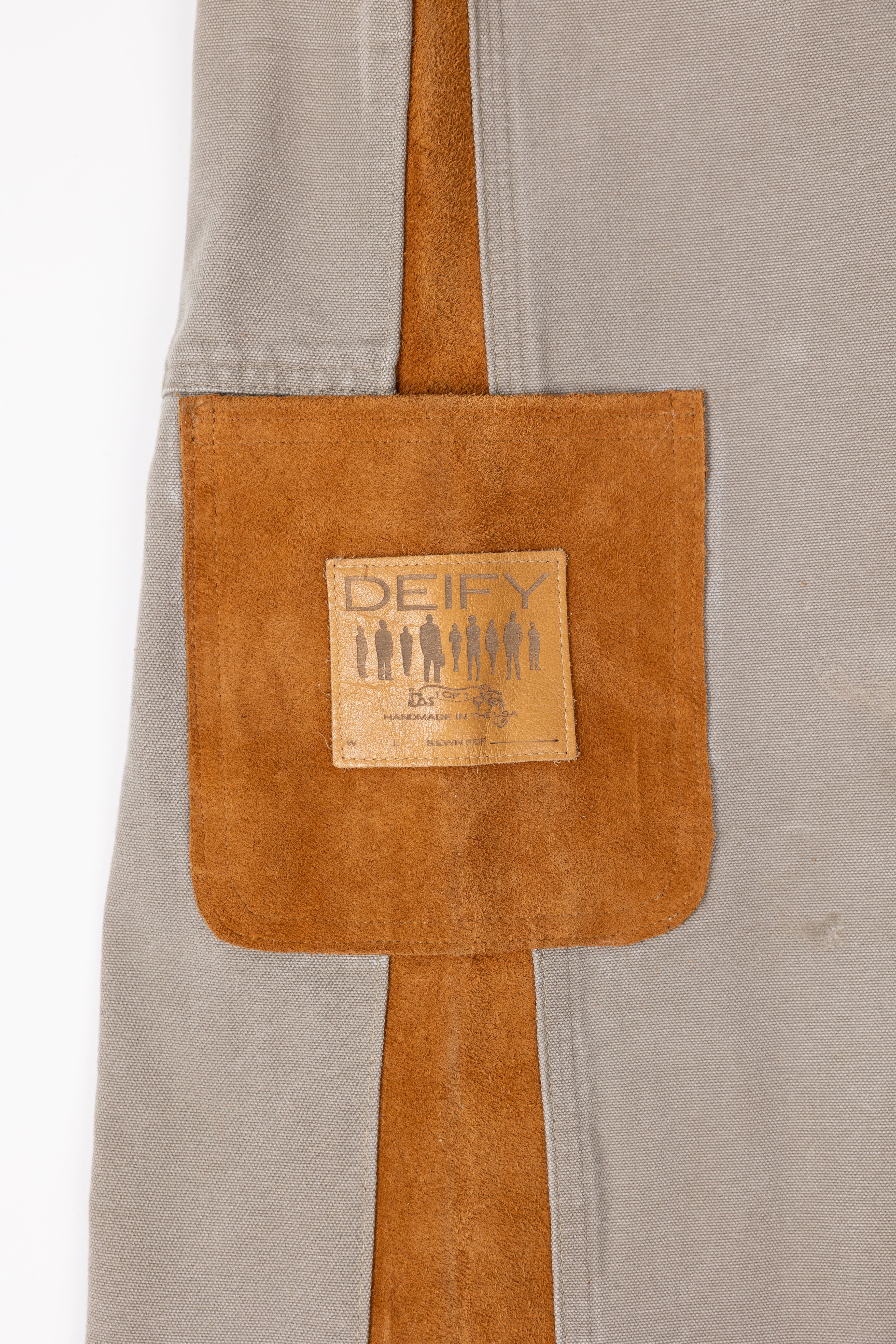 *Deify Leather Flare Carpenter Pant