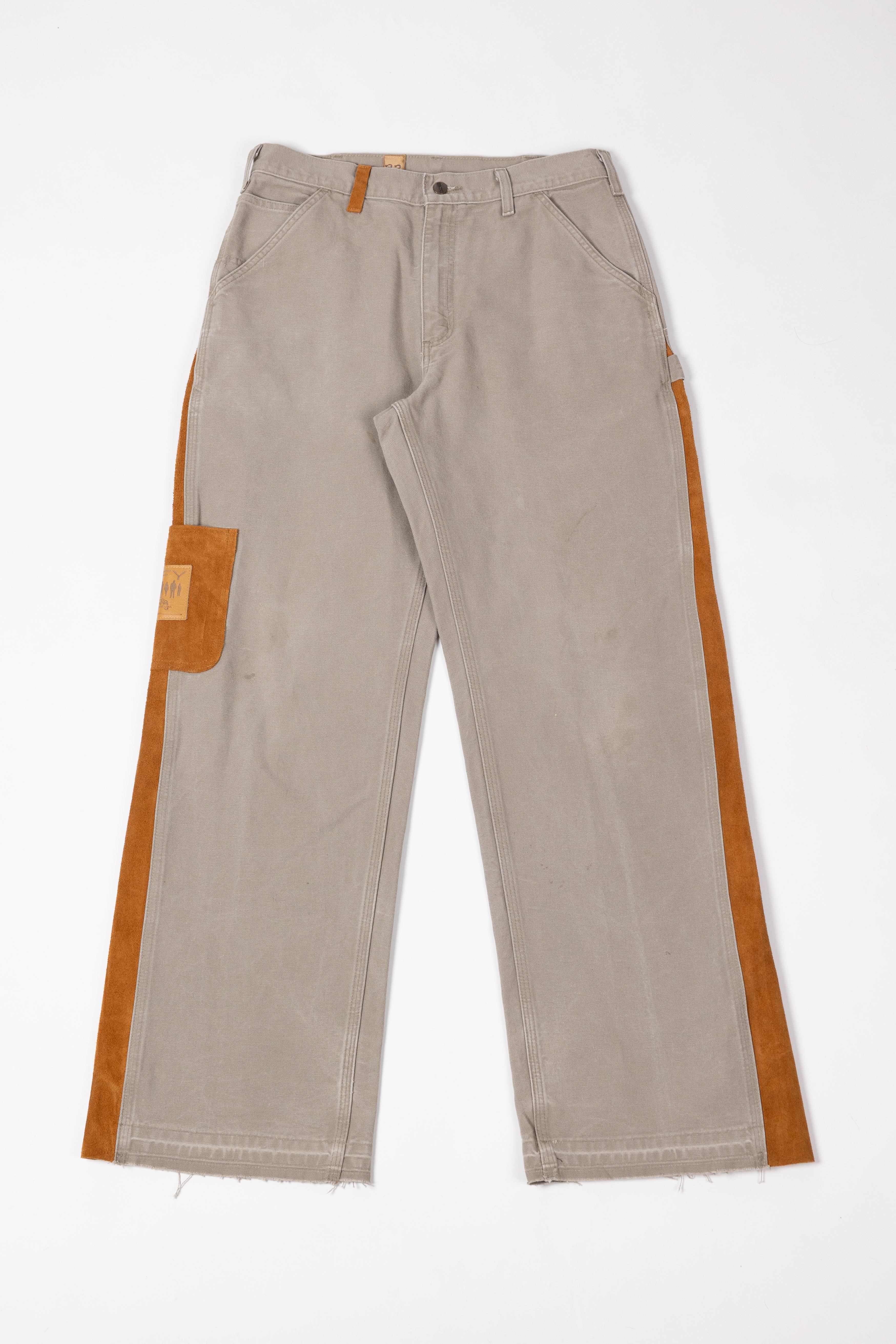 *Deify Leather Flare Carpenter Pant