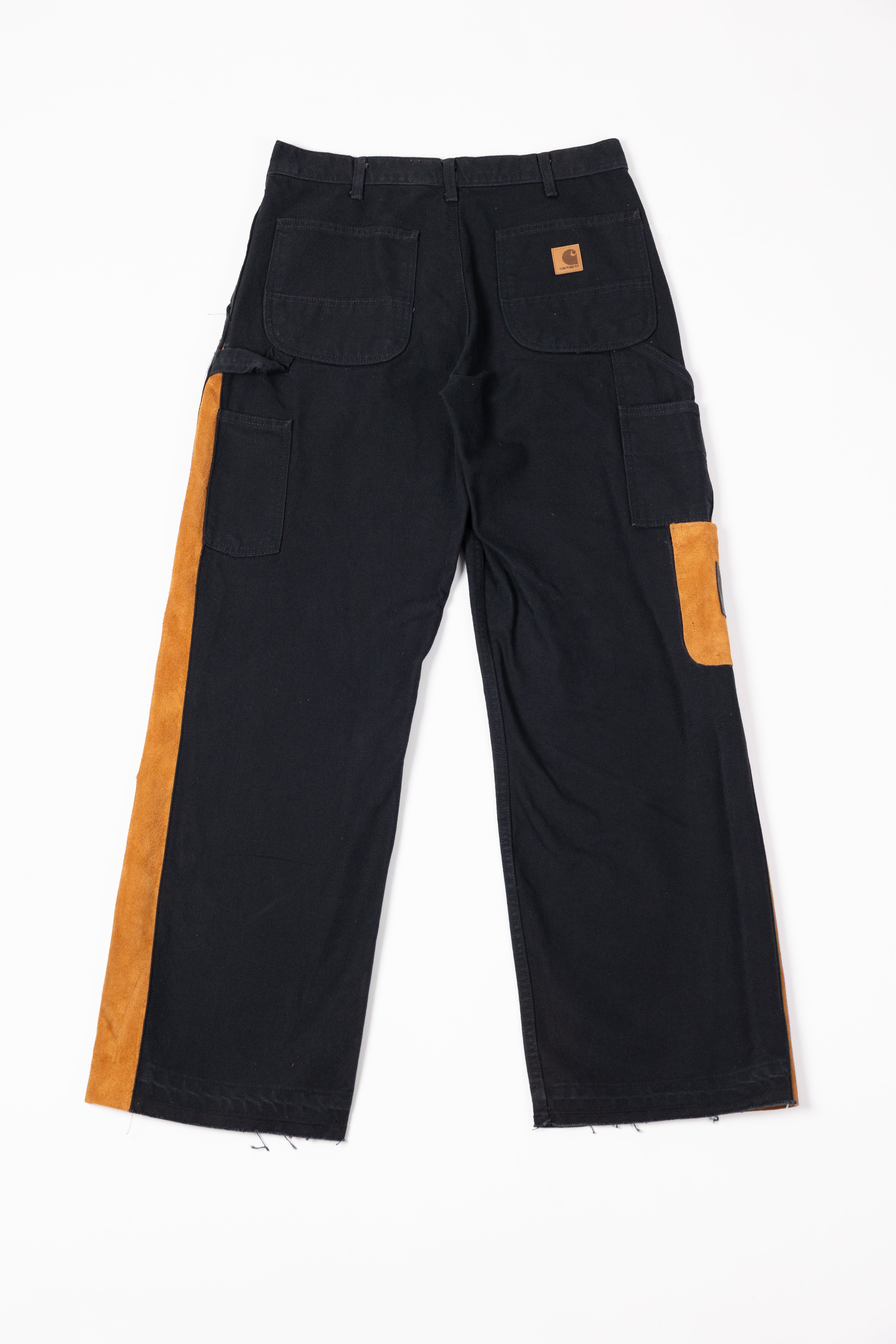 *Deify Leather Flare Carpenter Pant