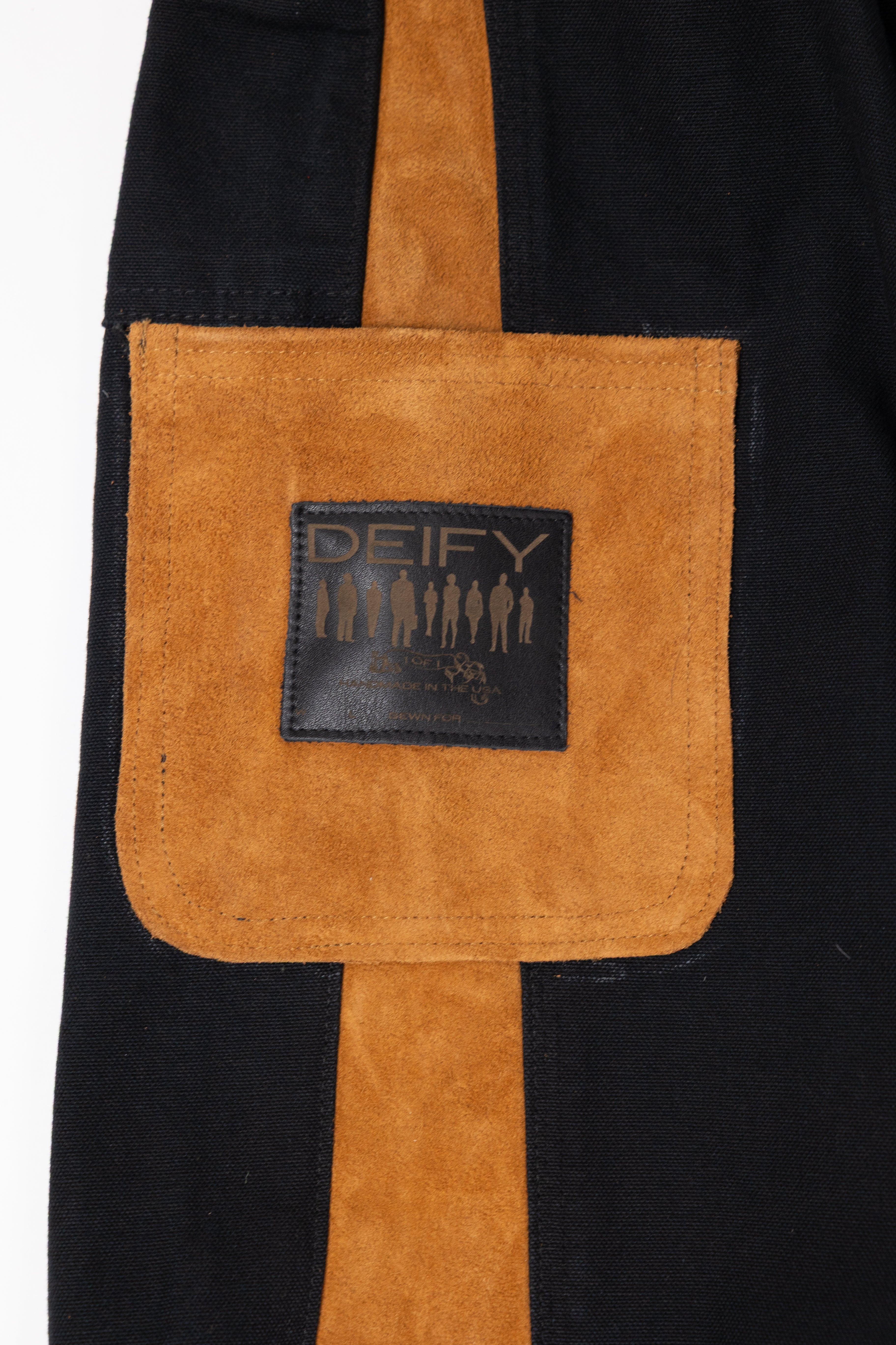 *Deify Leather Flare Carpenter Pant