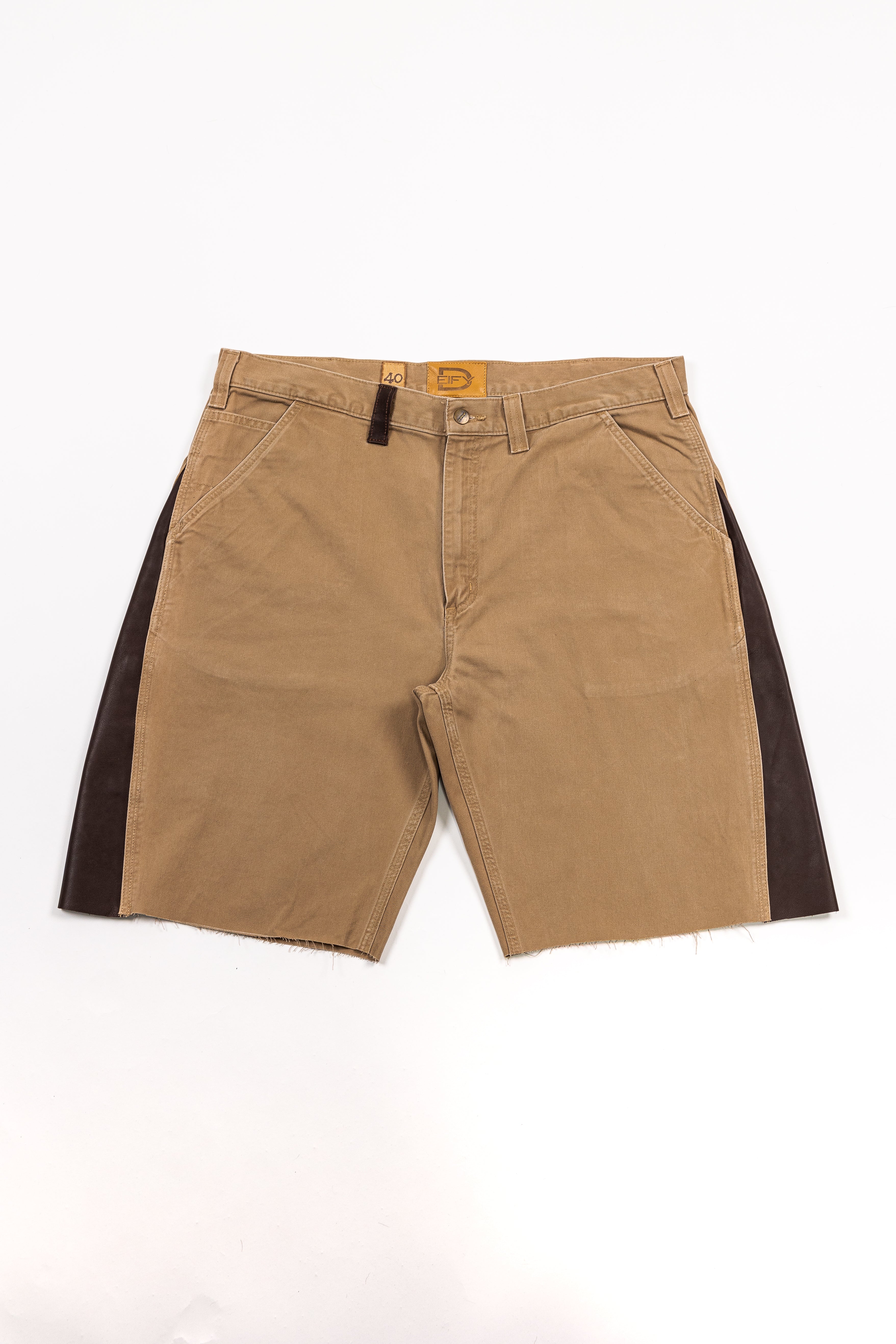 *Deify Cowhide Flare Carpenter Shorts