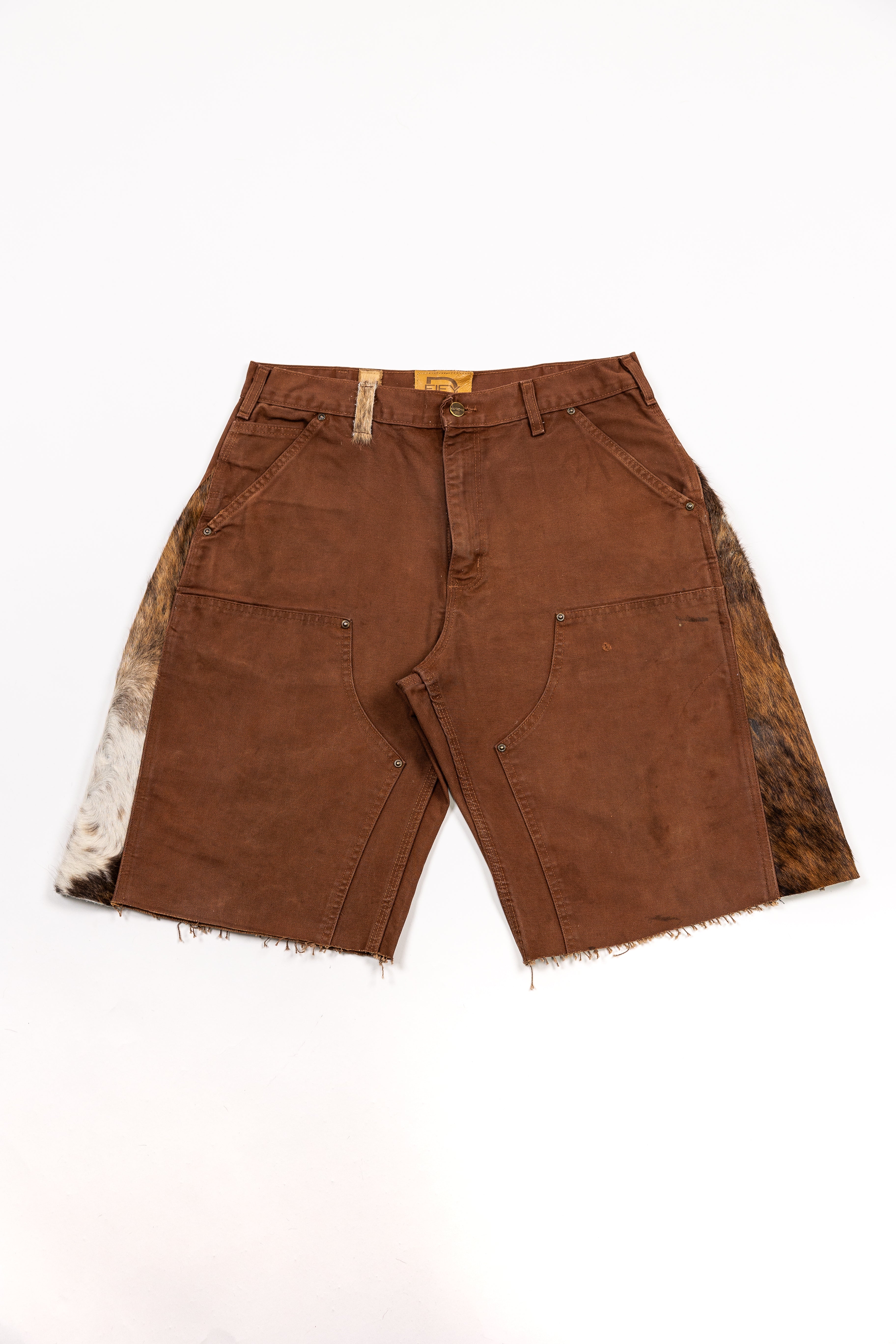 *Deify Cowhide Flare Carpenter Shorts